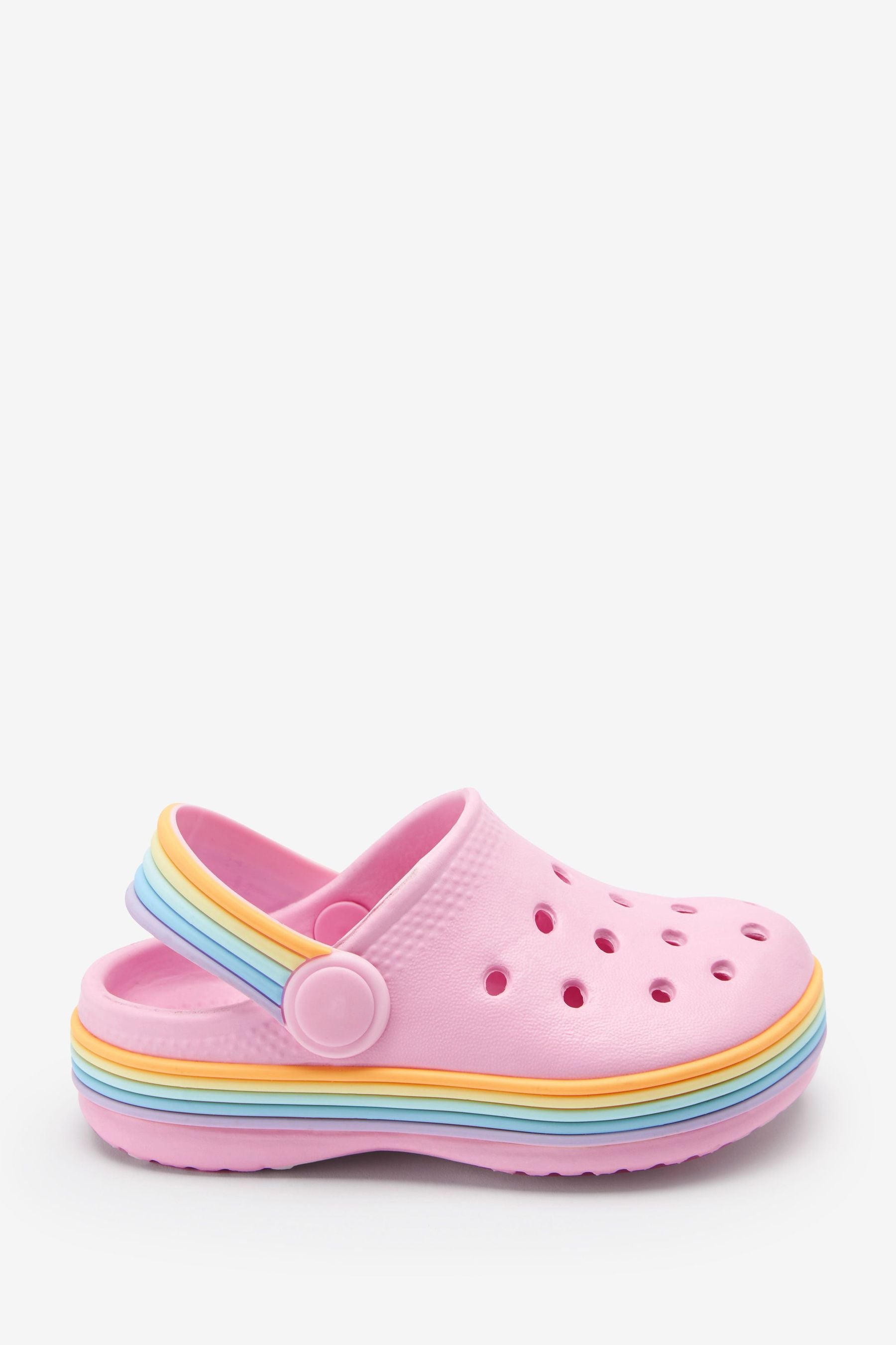 Pink Rainbow Clogs