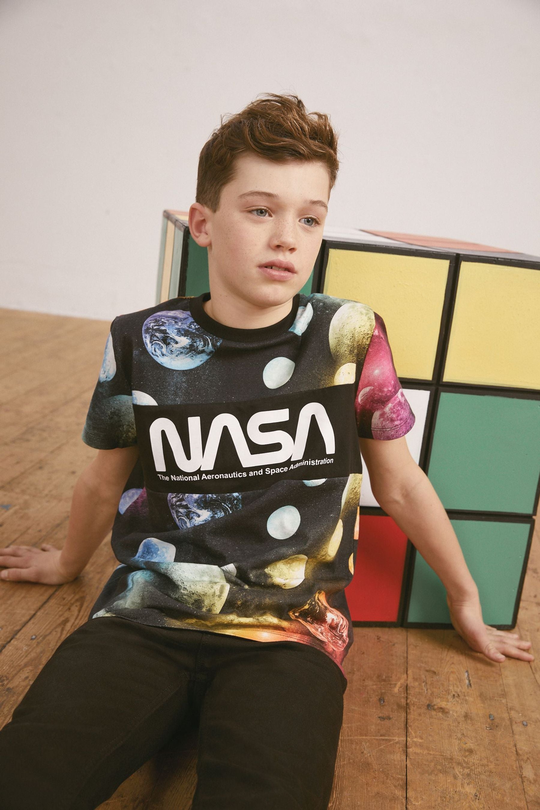 Nasa Galactic Short Sleeve T-Shirt (3-16yrs)