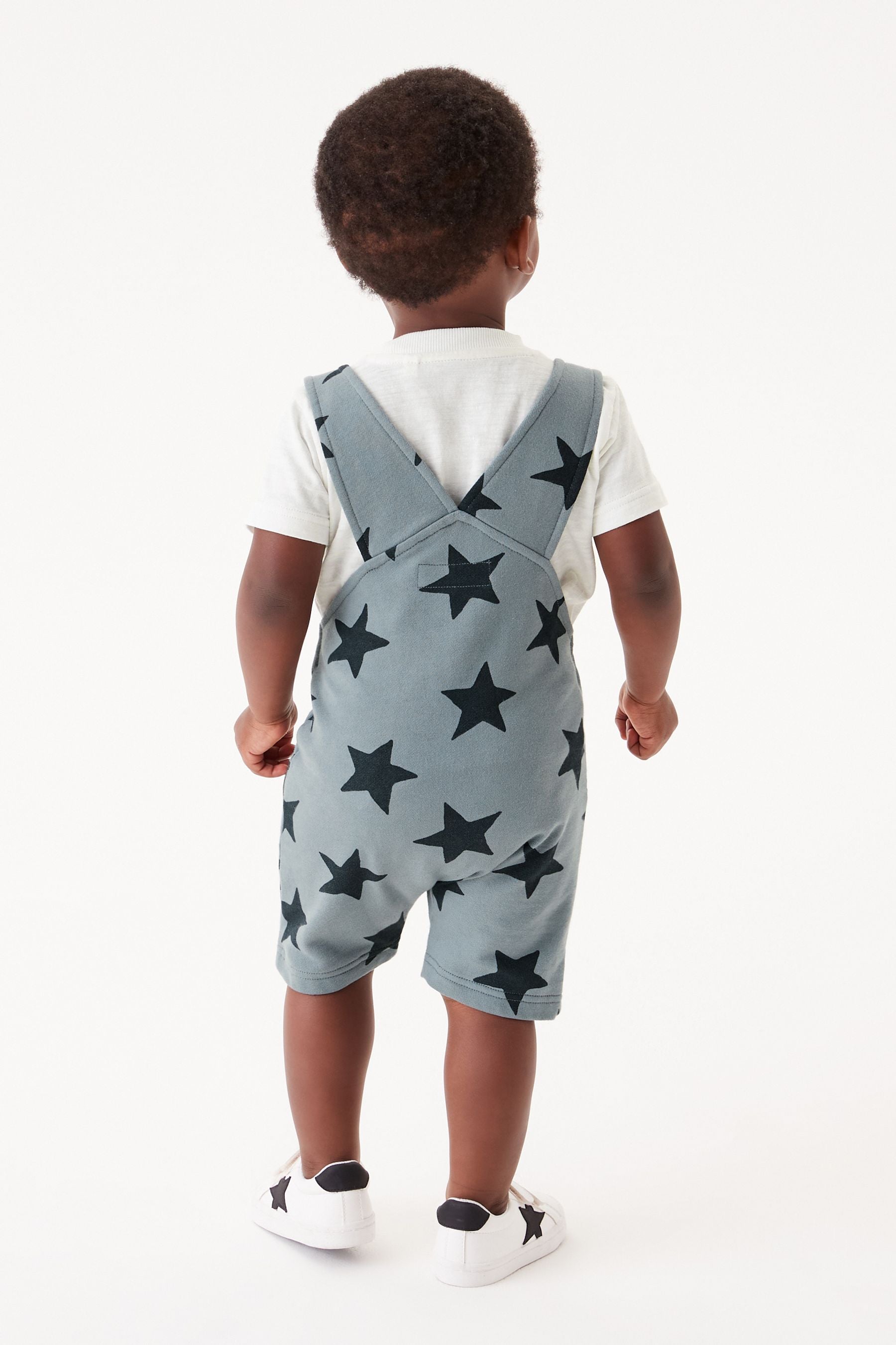 Blue Star Short Dungarees And T-Shirt Set (3mths-7yrs)