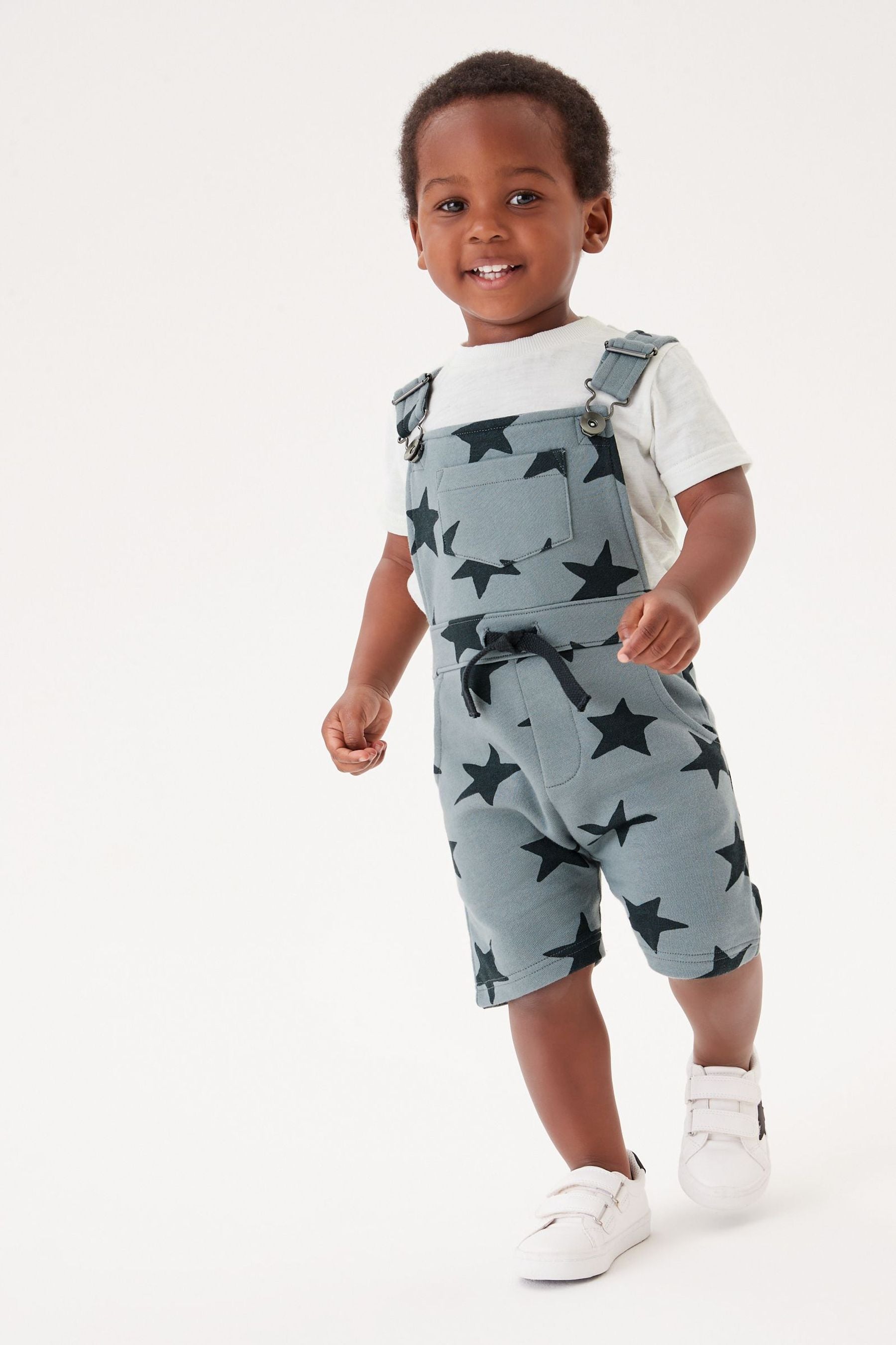 Blue Star Short Dungarees And T-Shirt Set (3mths-7yrs)