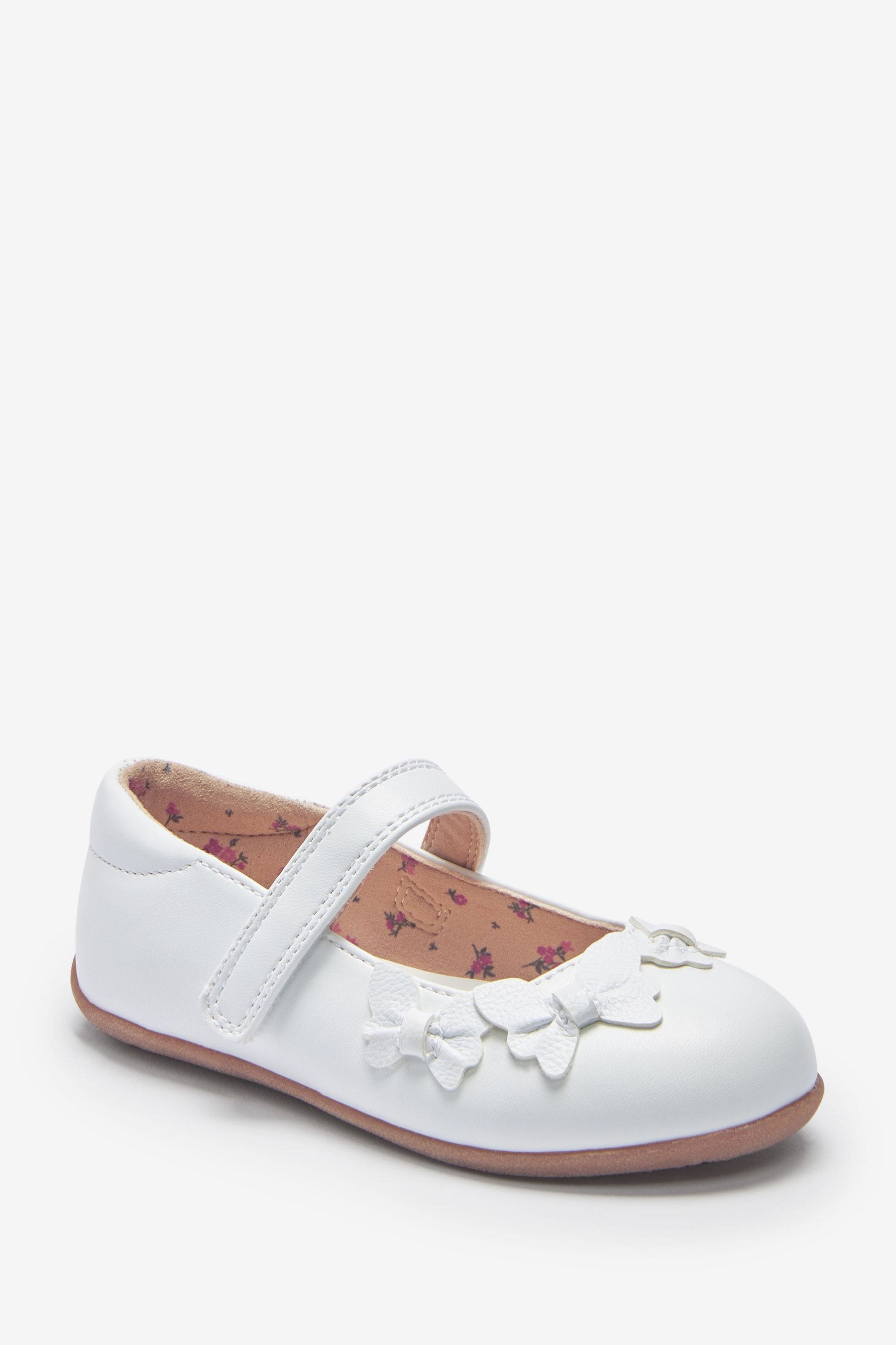 White Butterfly Mary Jane Shoes