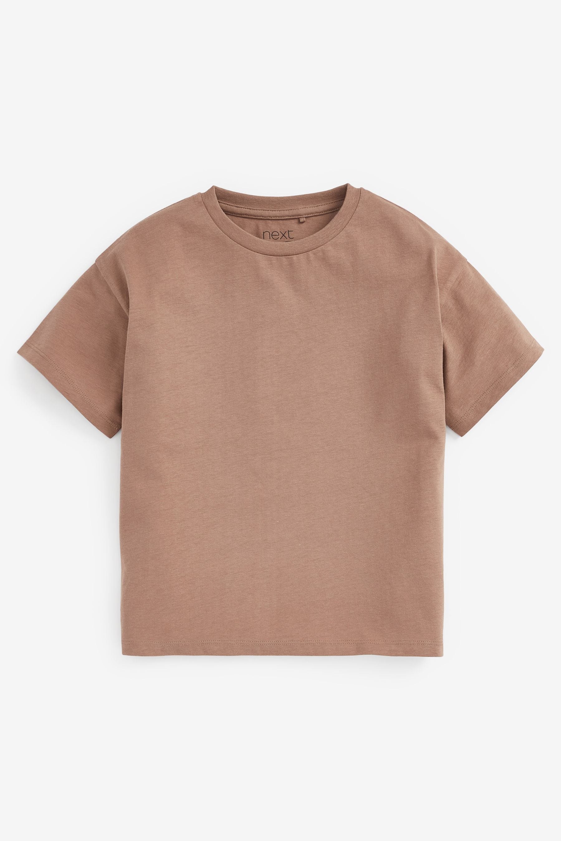 Neutral Cream 4 Pack Relaxed T-Shirts (3-16yrs)