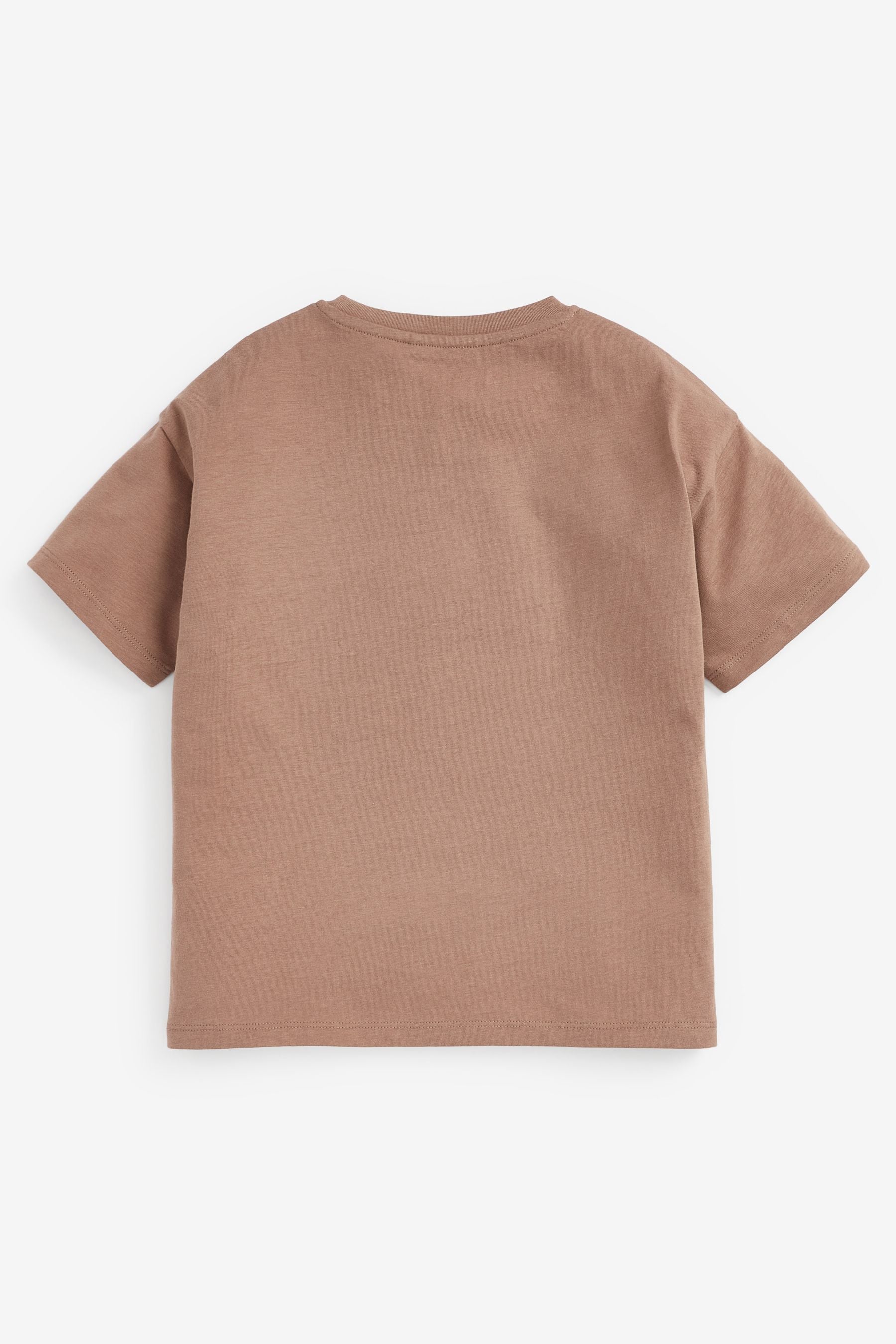 Neutral Cream 4 Pack Relaxed T-Shirts (3-16yrs)