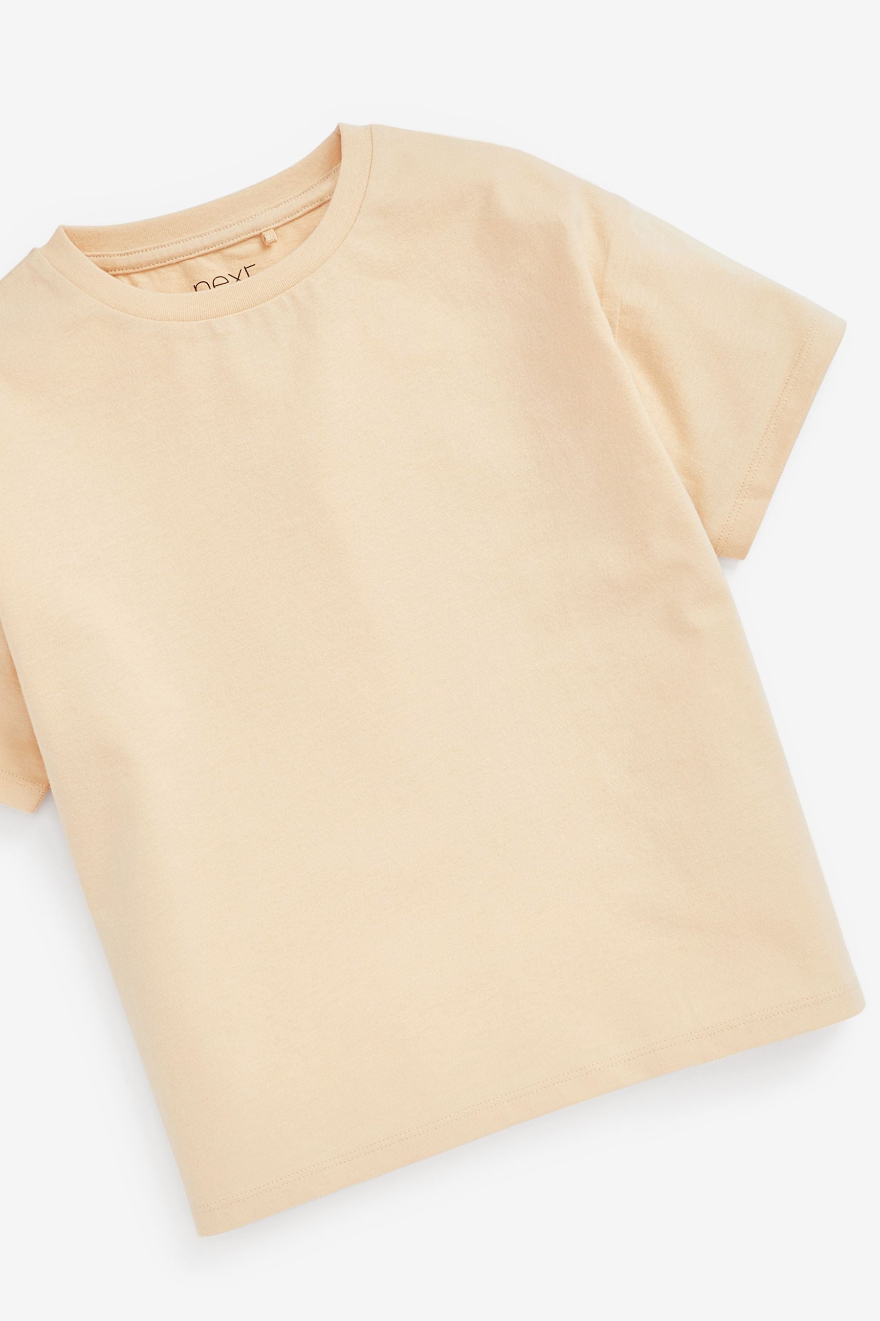 Neutral Cream 4 Pack Relaxed T-Shirts (3-16yrs)