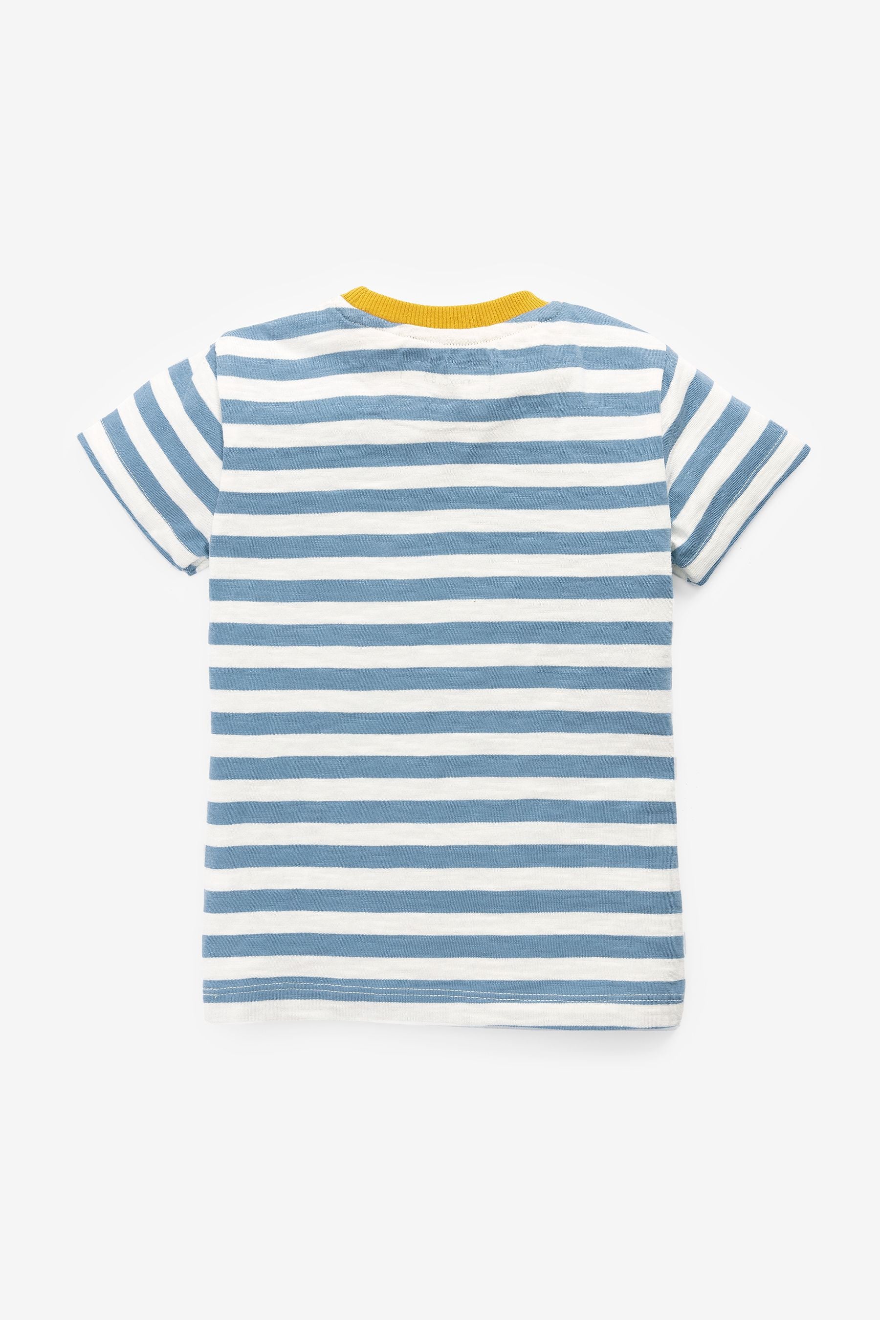 Blue/White Lion Pocket T-Shirt (3mths-7yrs)