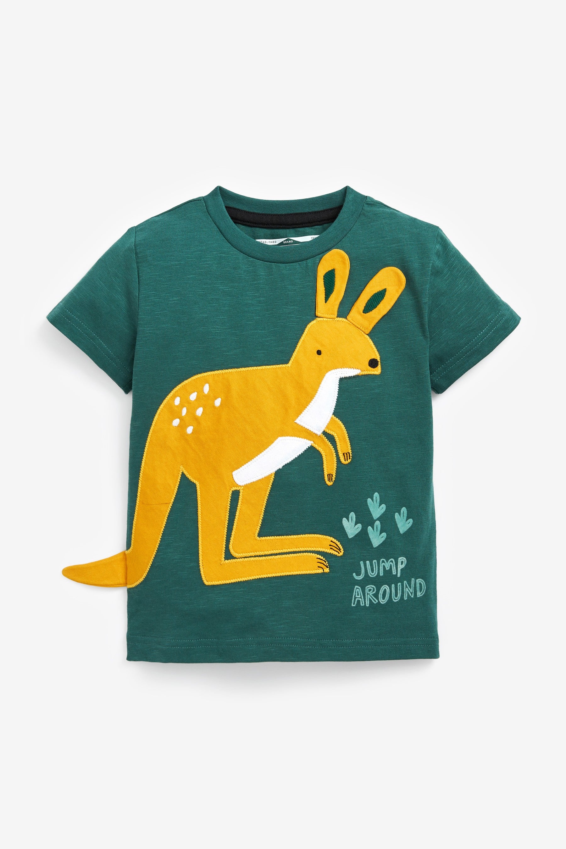 Green/ Orange Kangaroo 4 Pack Short Sleeve T-Shirts (3mths-7yrs)