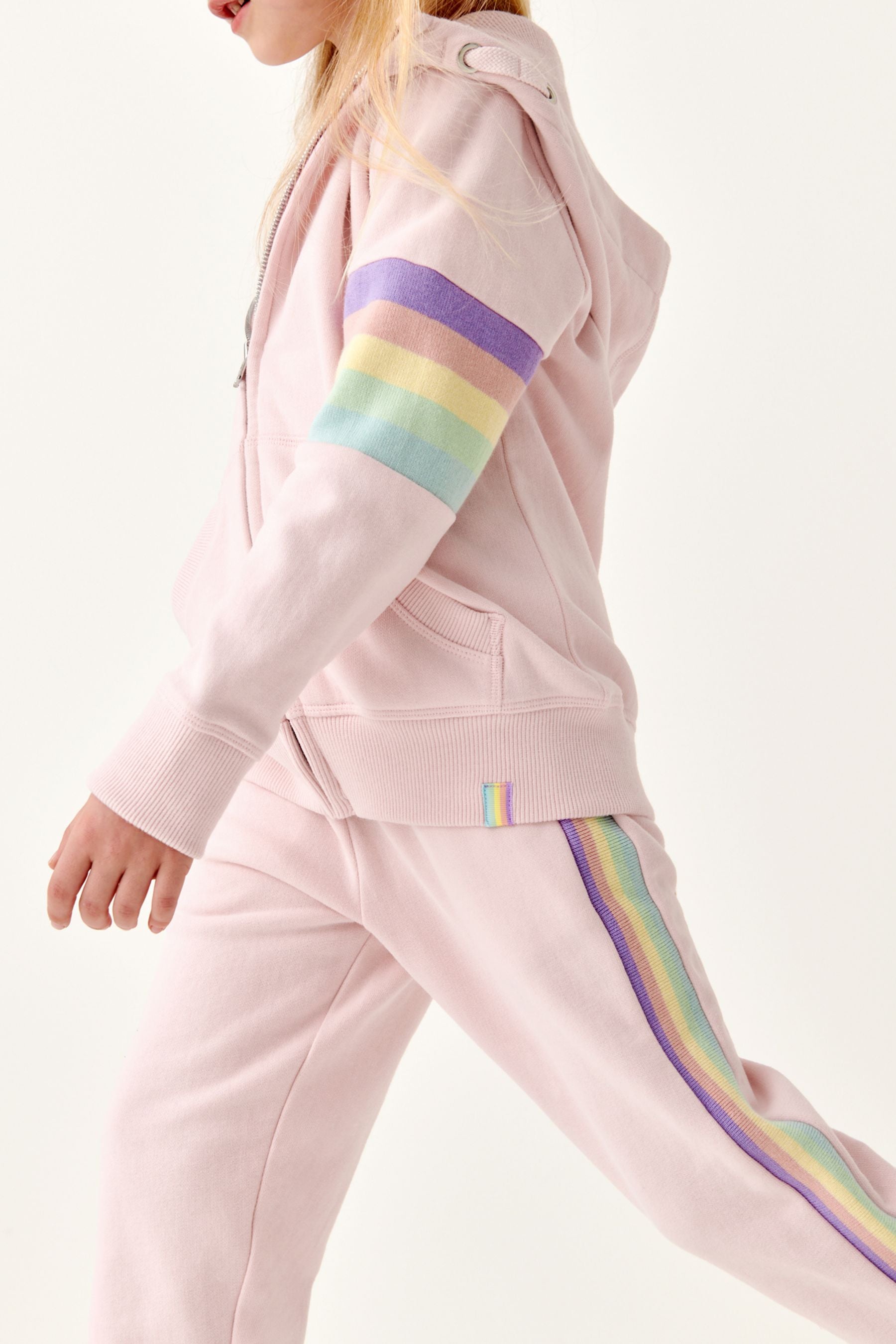 Pink Rainbow Soft Touch Jersey (3-16yrs)