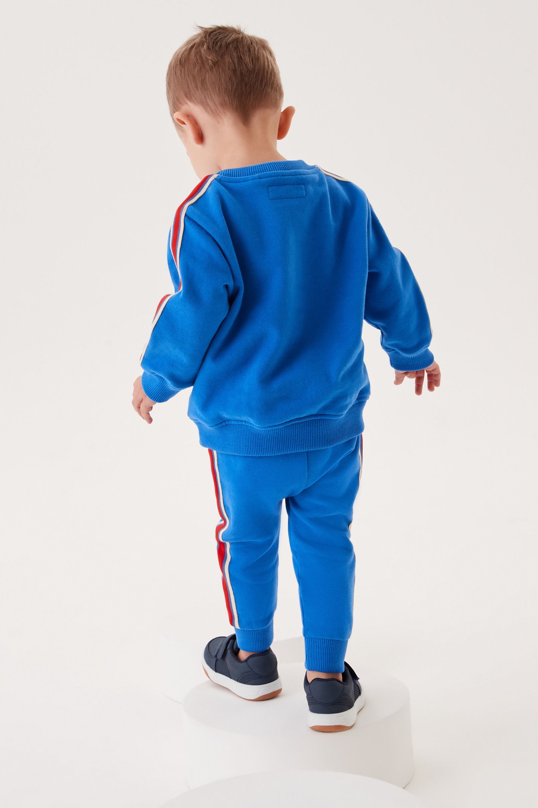 Blue Fire Engine Character Jersey Crew Neck Sweater & Joggers Set (3mths-7yrs)