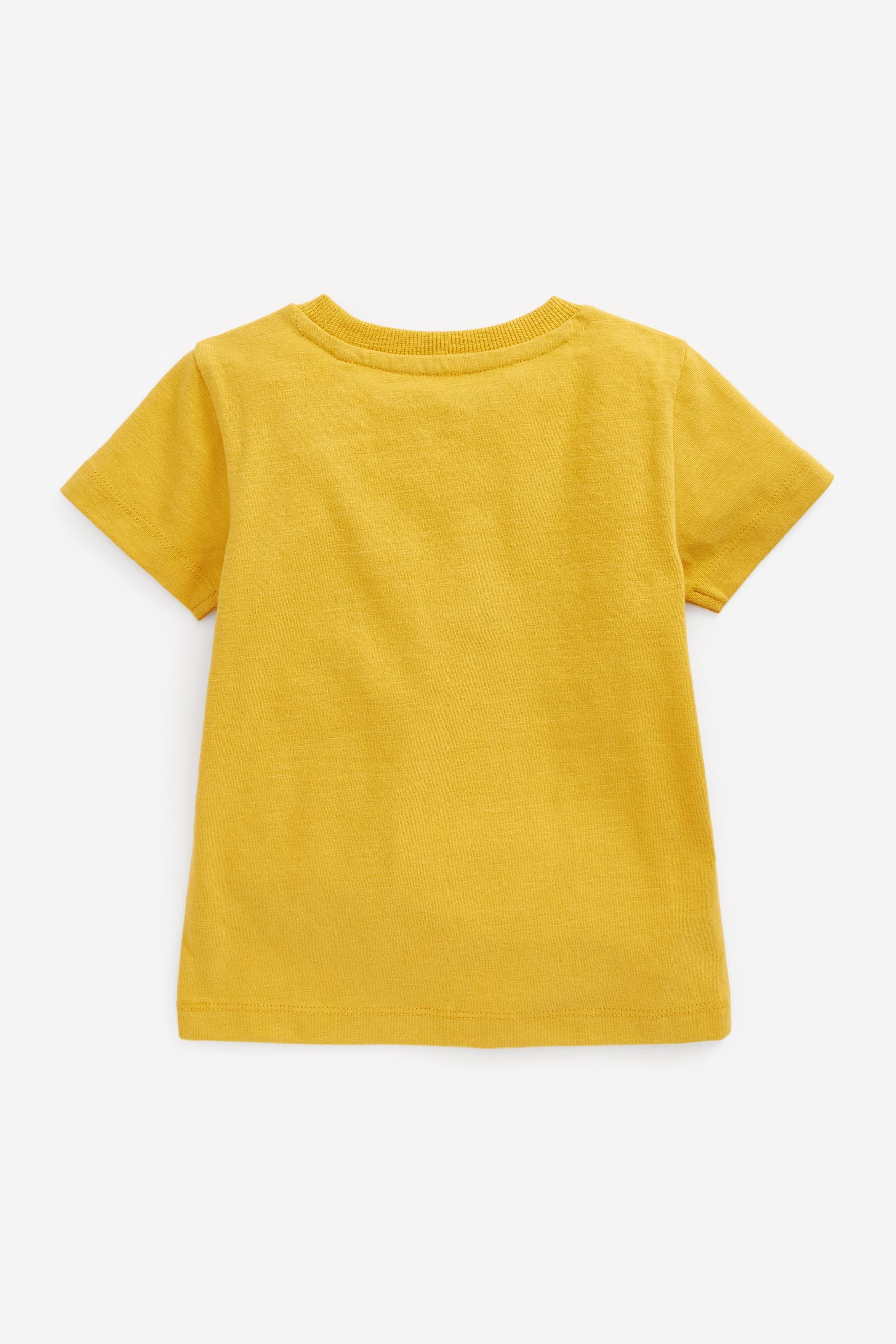 Ochre Yellow Digger Short Sleeve Character T-Shirt (3mths-7yrs)