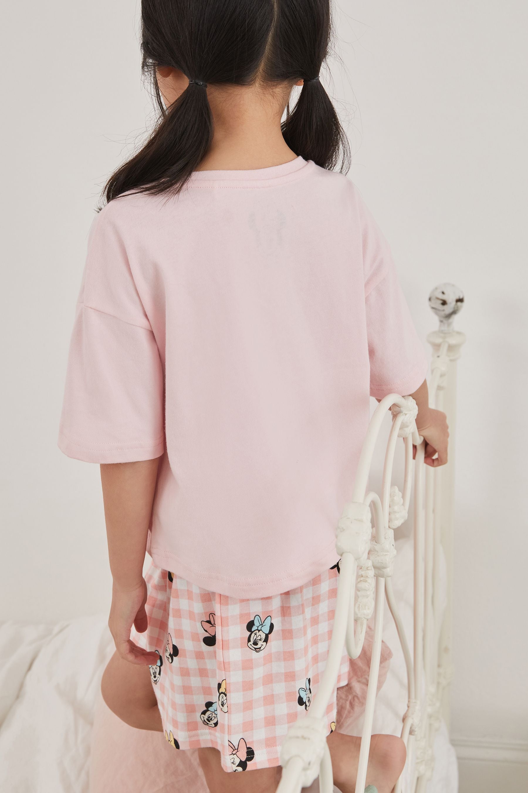 Pink Minnie Mouse License Short Pyjamas (3-16yrs)