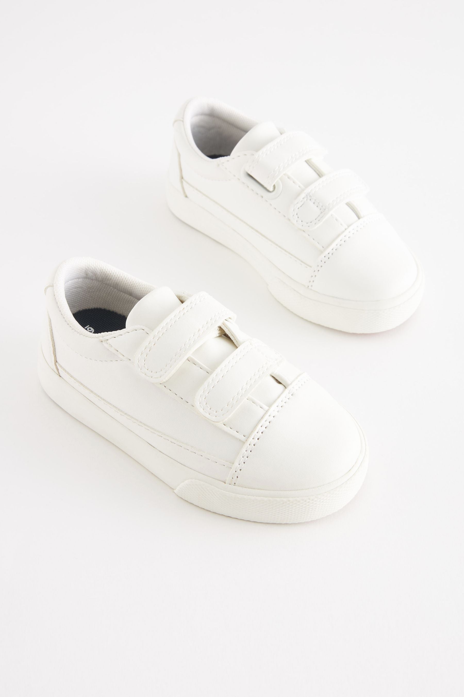 White Strap Touch Fastening Shoes