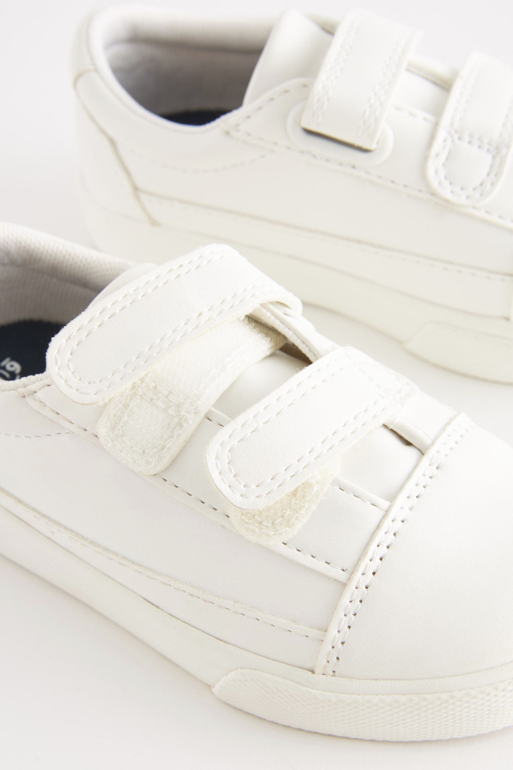 White Strap Touch Fastening Shoes