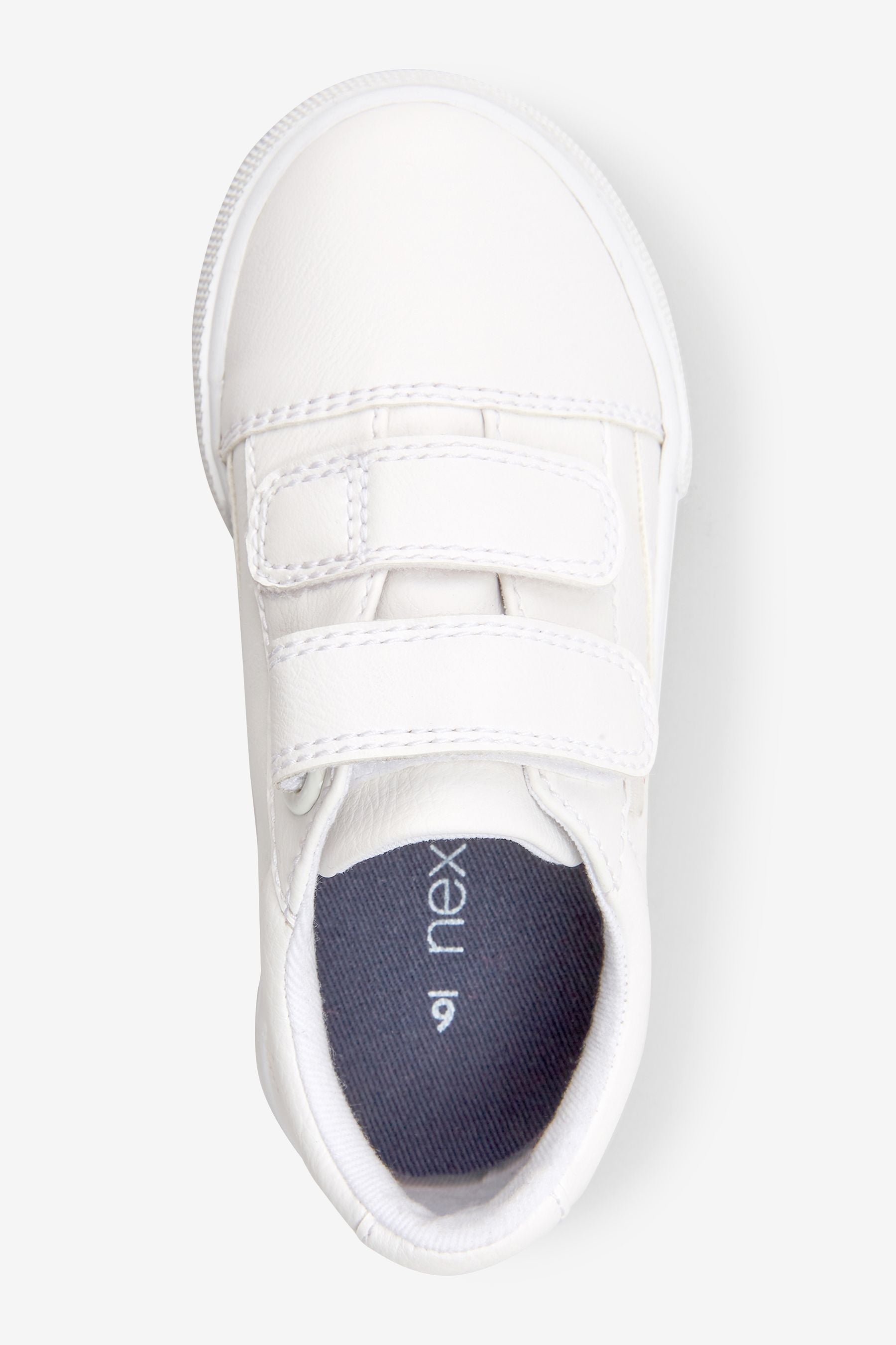 White Strap Touch Fastening Shoes