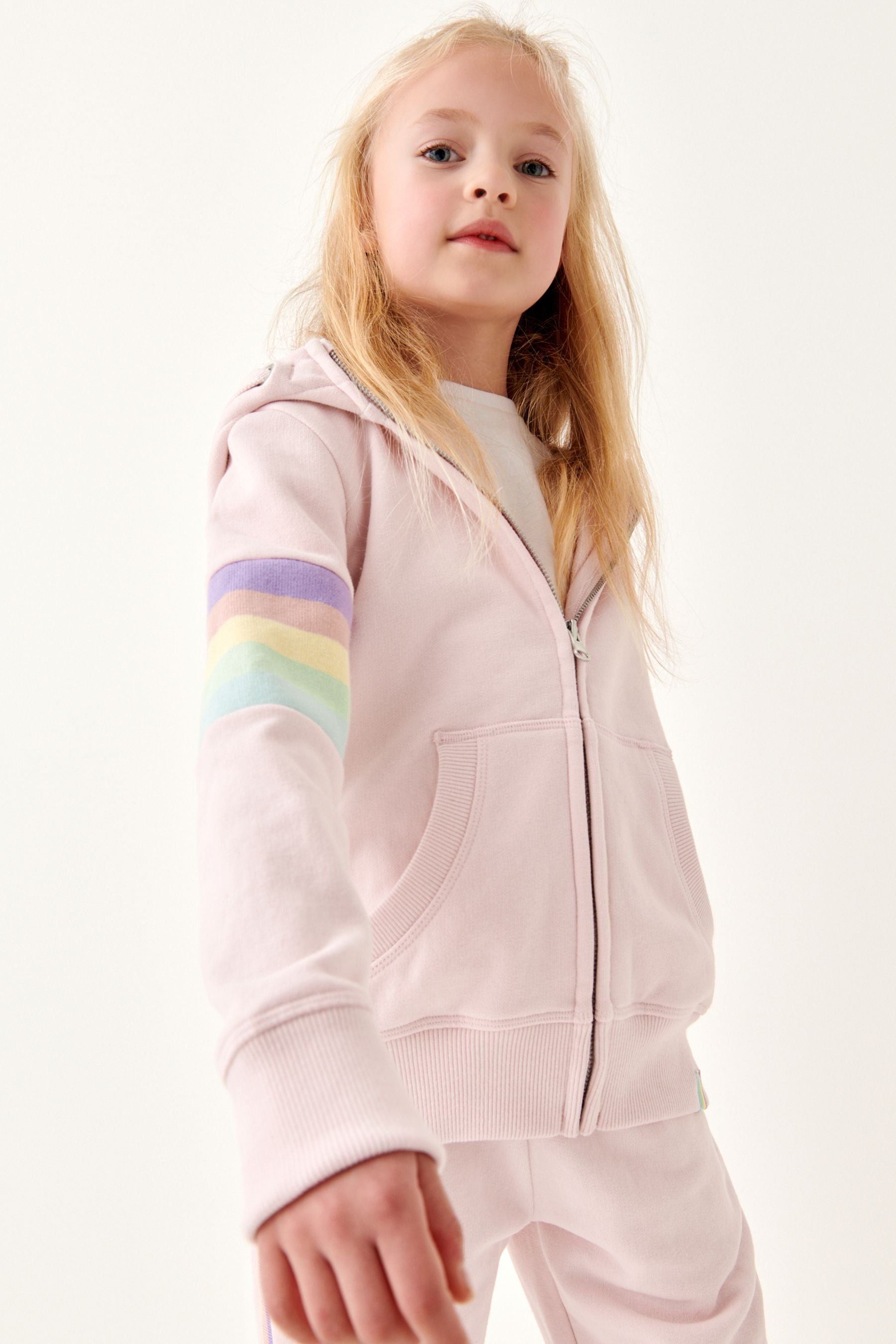 Pink Rainbow Soft Touch Jersey (3-16yrs)