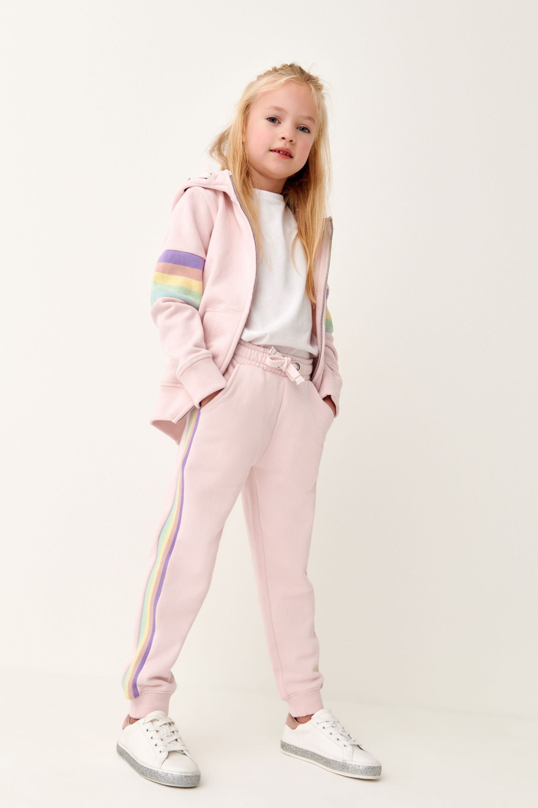 Pink Rainbow Soft Touch Jersey (3-16yrs)