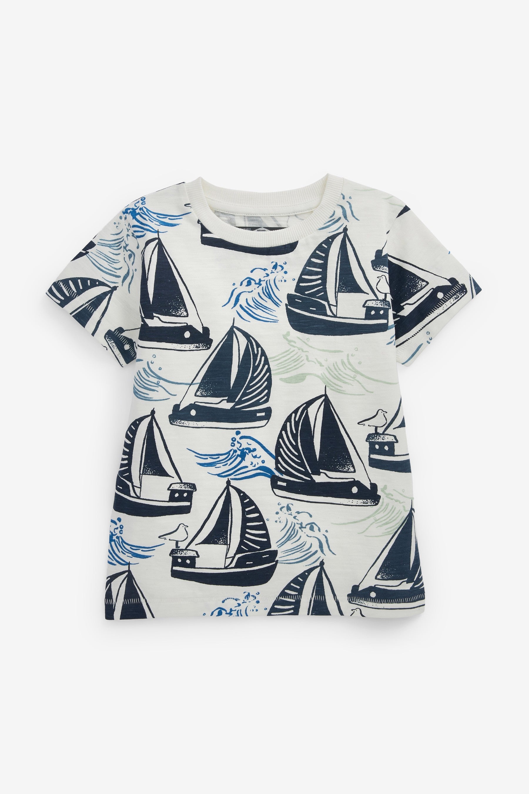 Blue Boat 3 Pack T-Shirts (3mths-7yrs)