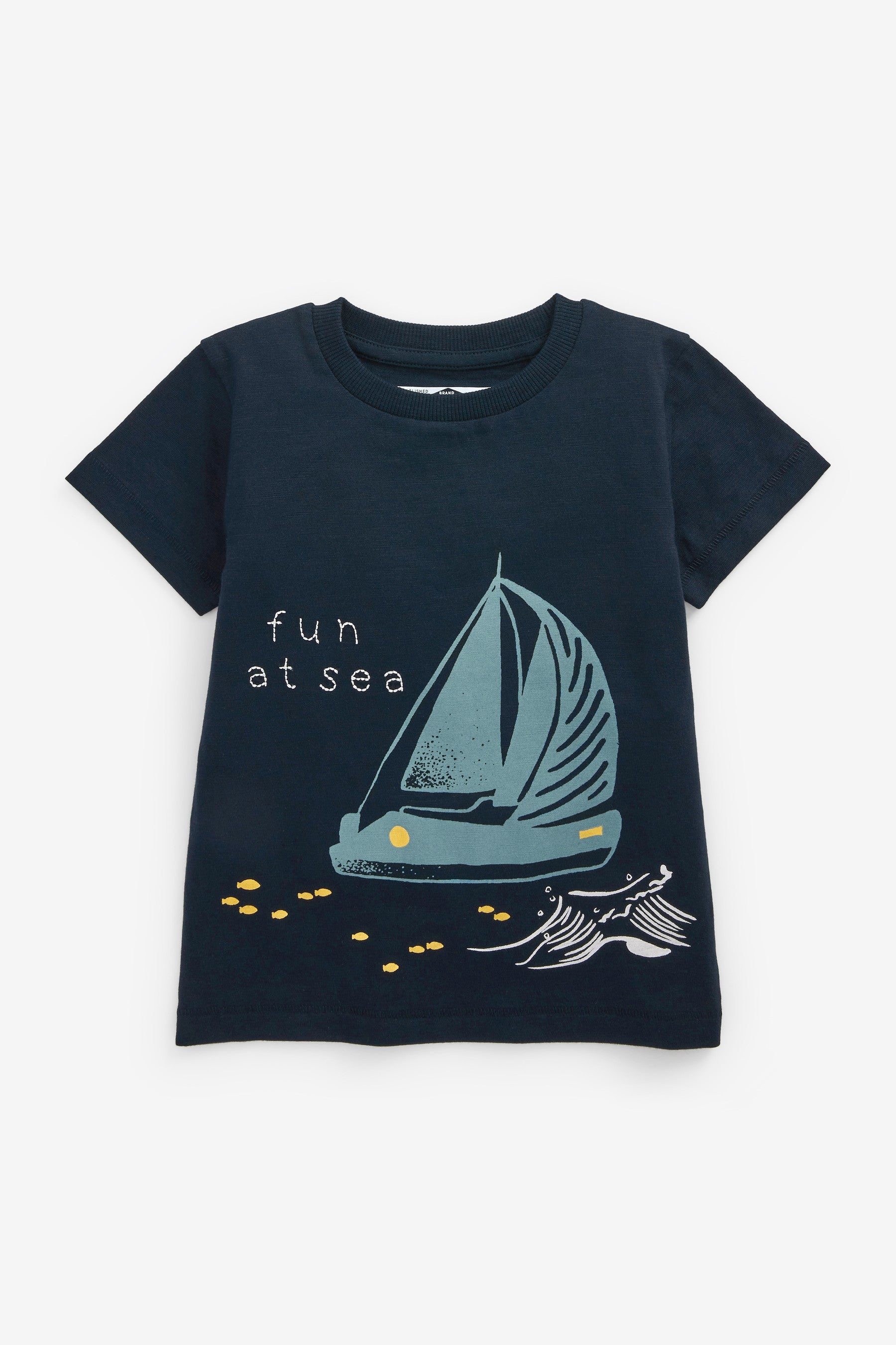 Blue Boat 3 Pack T-Shirts (3mths-7yrs)