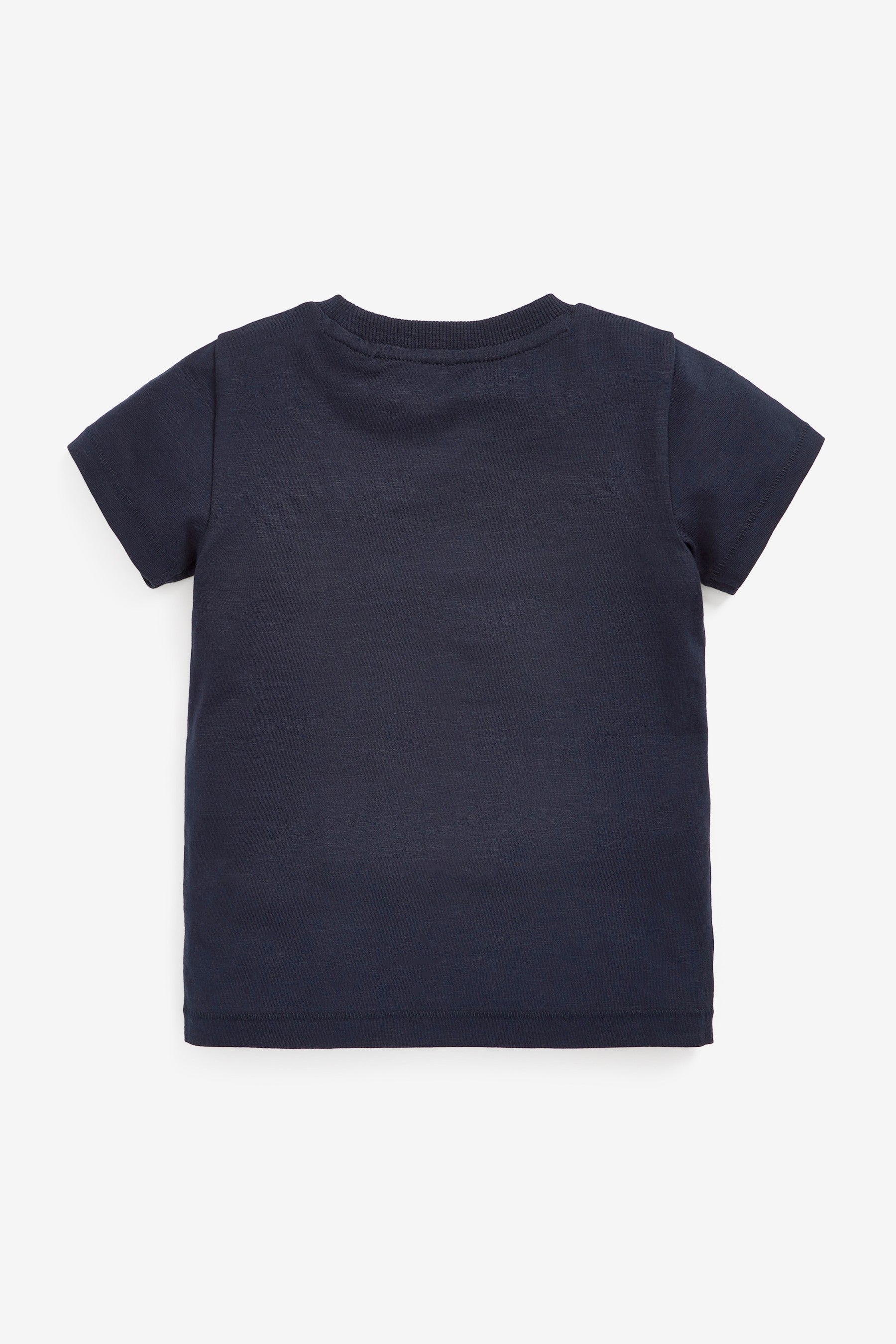 Navy Blue Boat Short Sleeve Character T-Shirt (3mths-7yrs)