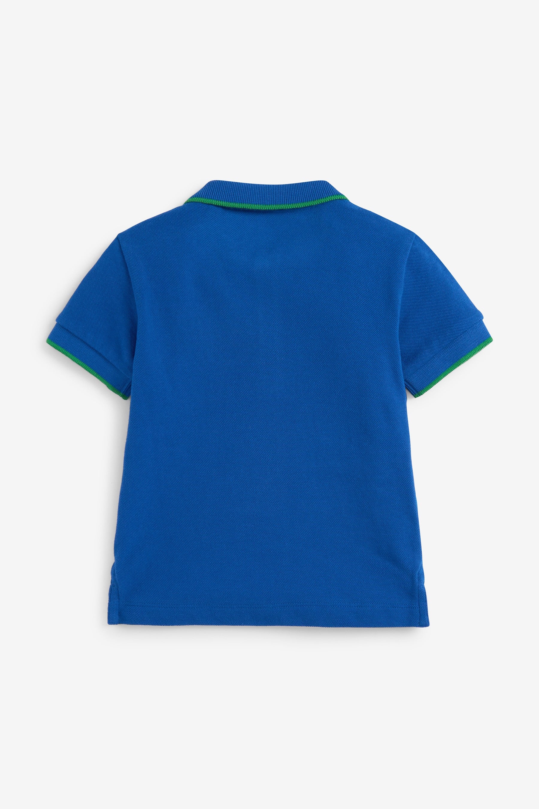 Cobalt Blue Farm Embroidered Pique Jersey Polo Shirt (3mths-7yrs)