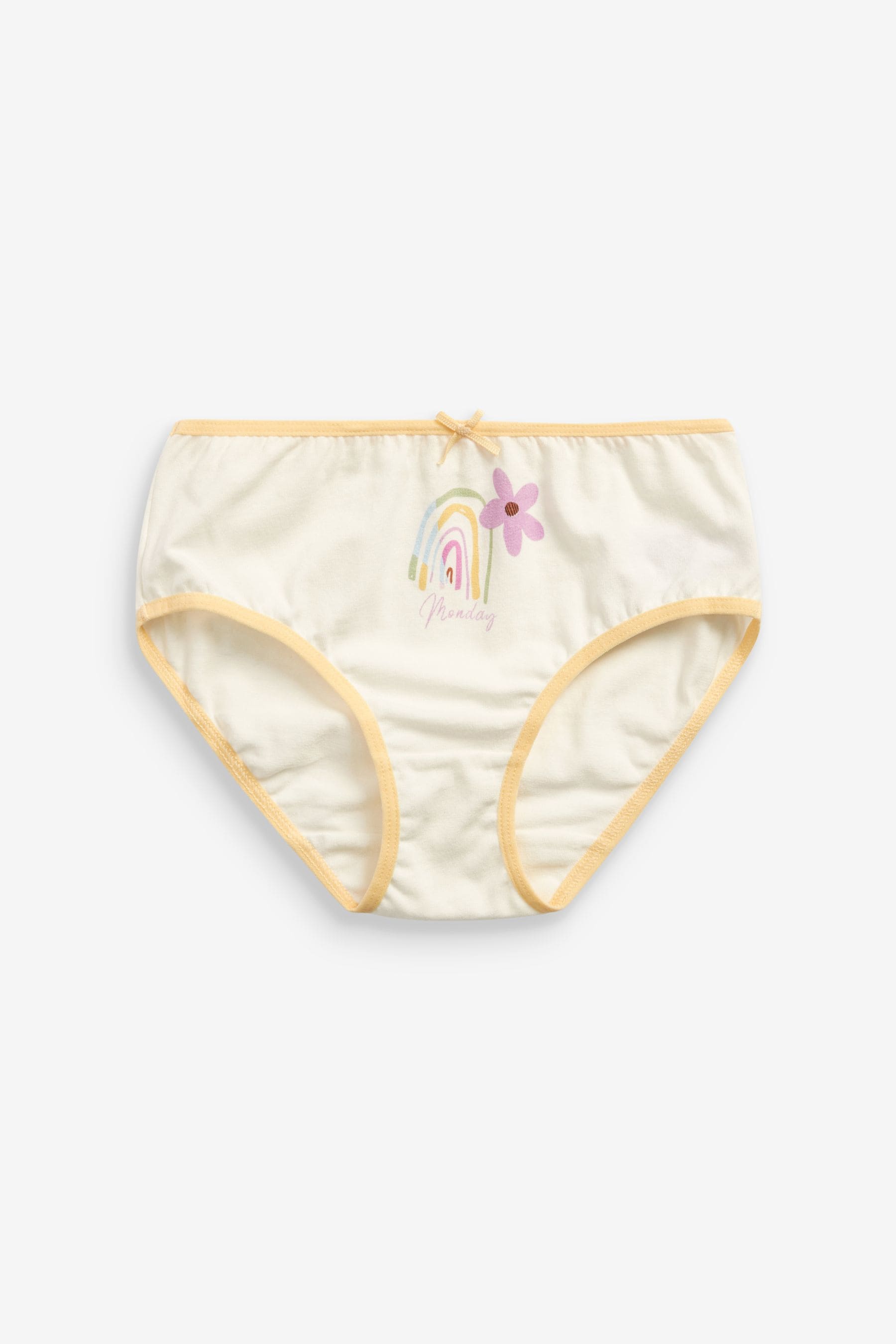 Ecru/Pastel Days of the Week 7 Pack Briefs (1.5-16yrs)