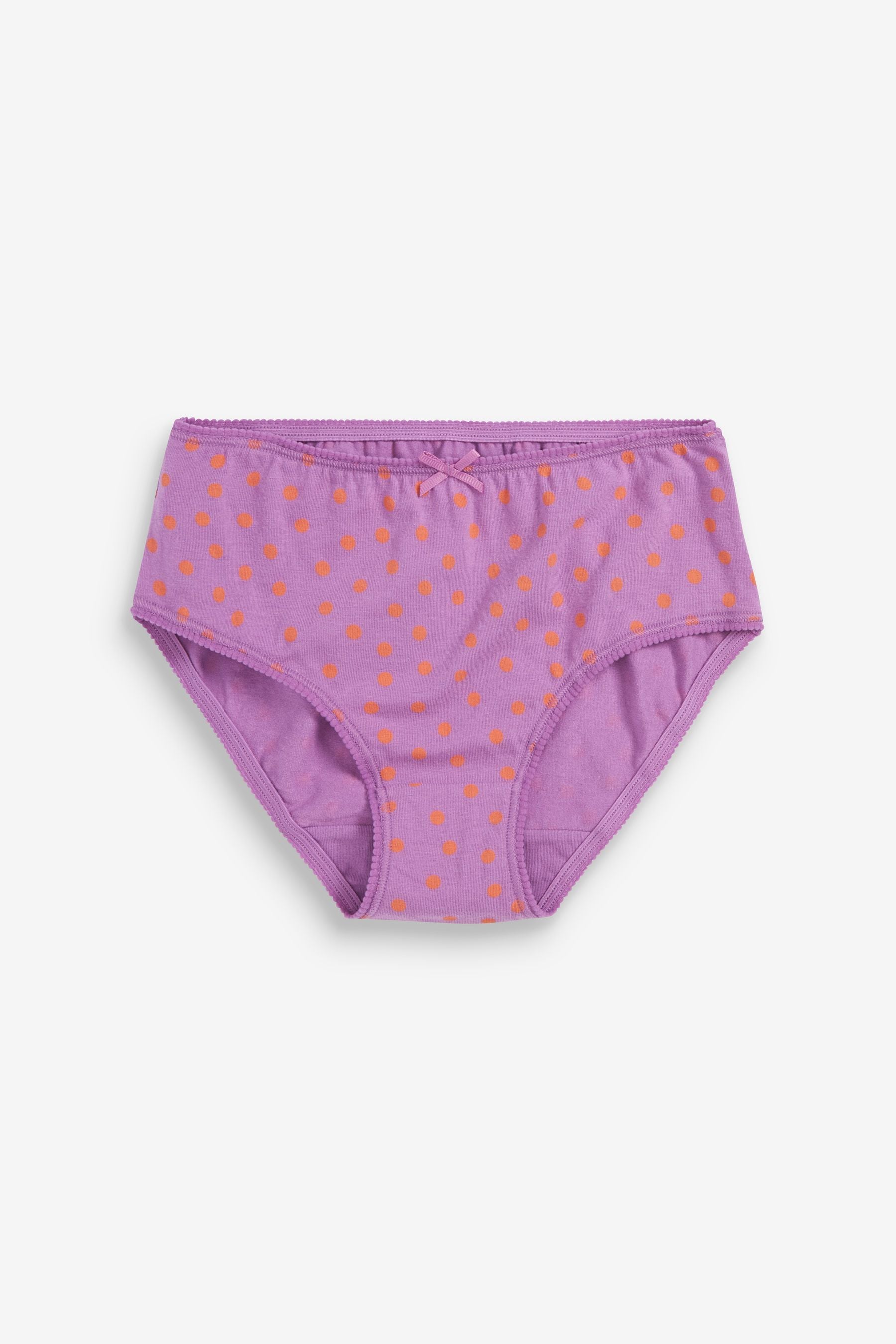 Pink/Purple Spot 7 Pack Briefs (1.5-16yrs)