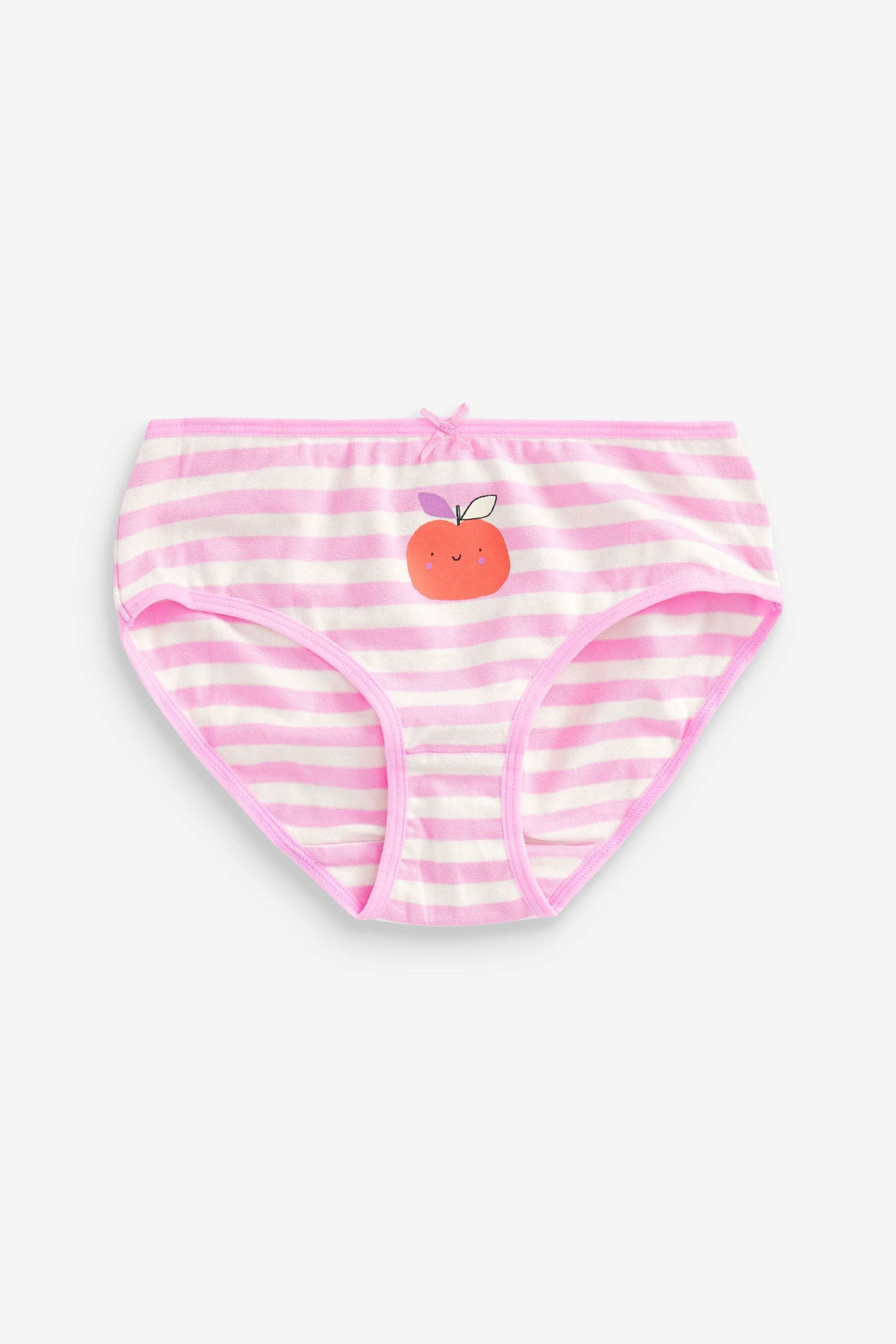 Pink/Navy Blue Bright Fruit Character 7 Pack Briefs (1.5-16yrs)