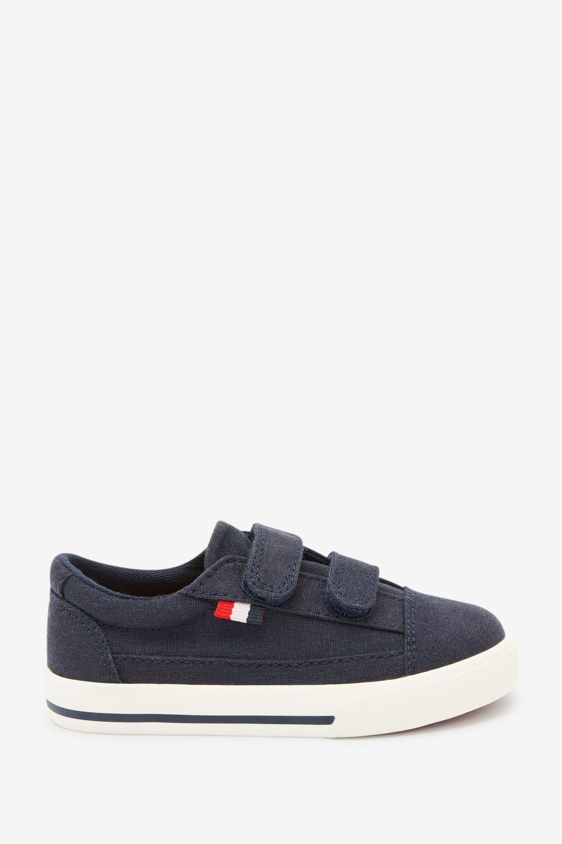 Navy Strap Touch Fastening Shoes