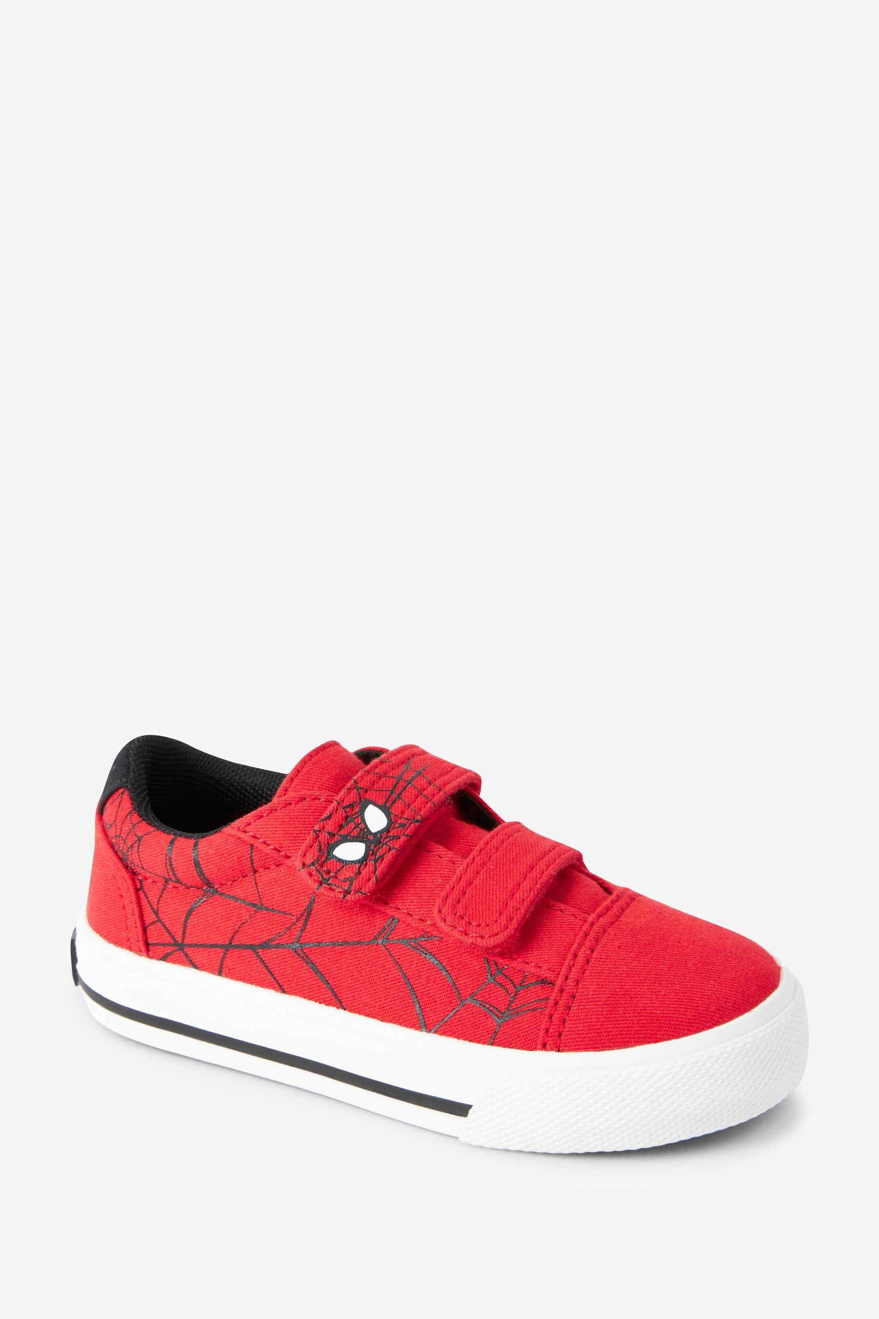 Red Spiderman Marvel Strap Touch Fastening Shoes