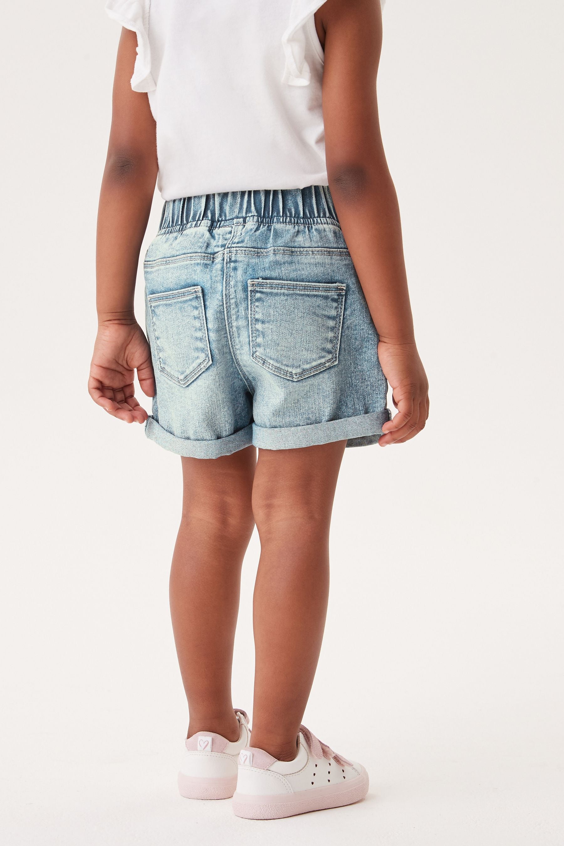 Bleach Denim Blue 1 Pack Pull-On Shorts (3mths-10yrs)