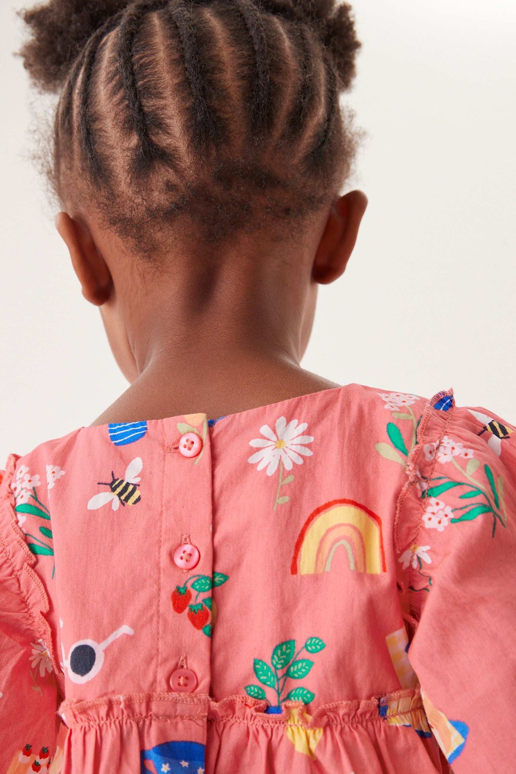 Coral Pink Woven Blouse And Shorts Set (3mths-7yrs)