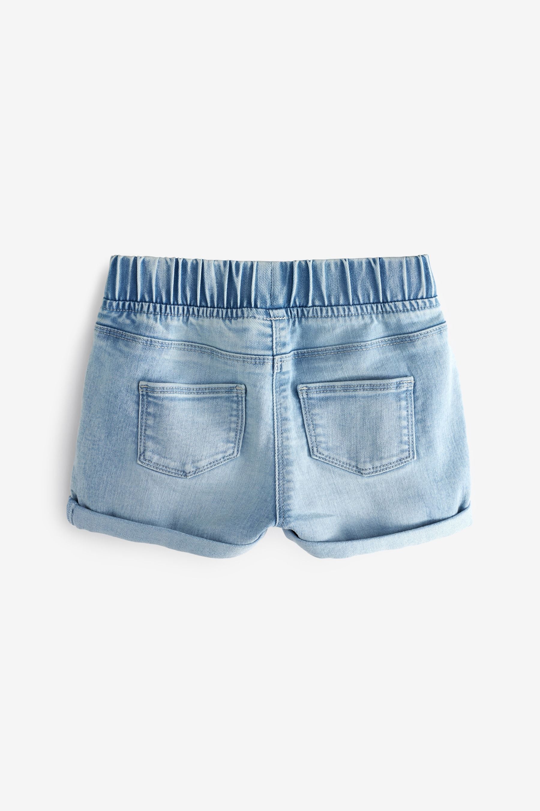 Mid Blue 2 Pack Pull-On Shorts (3mths-10yrs)