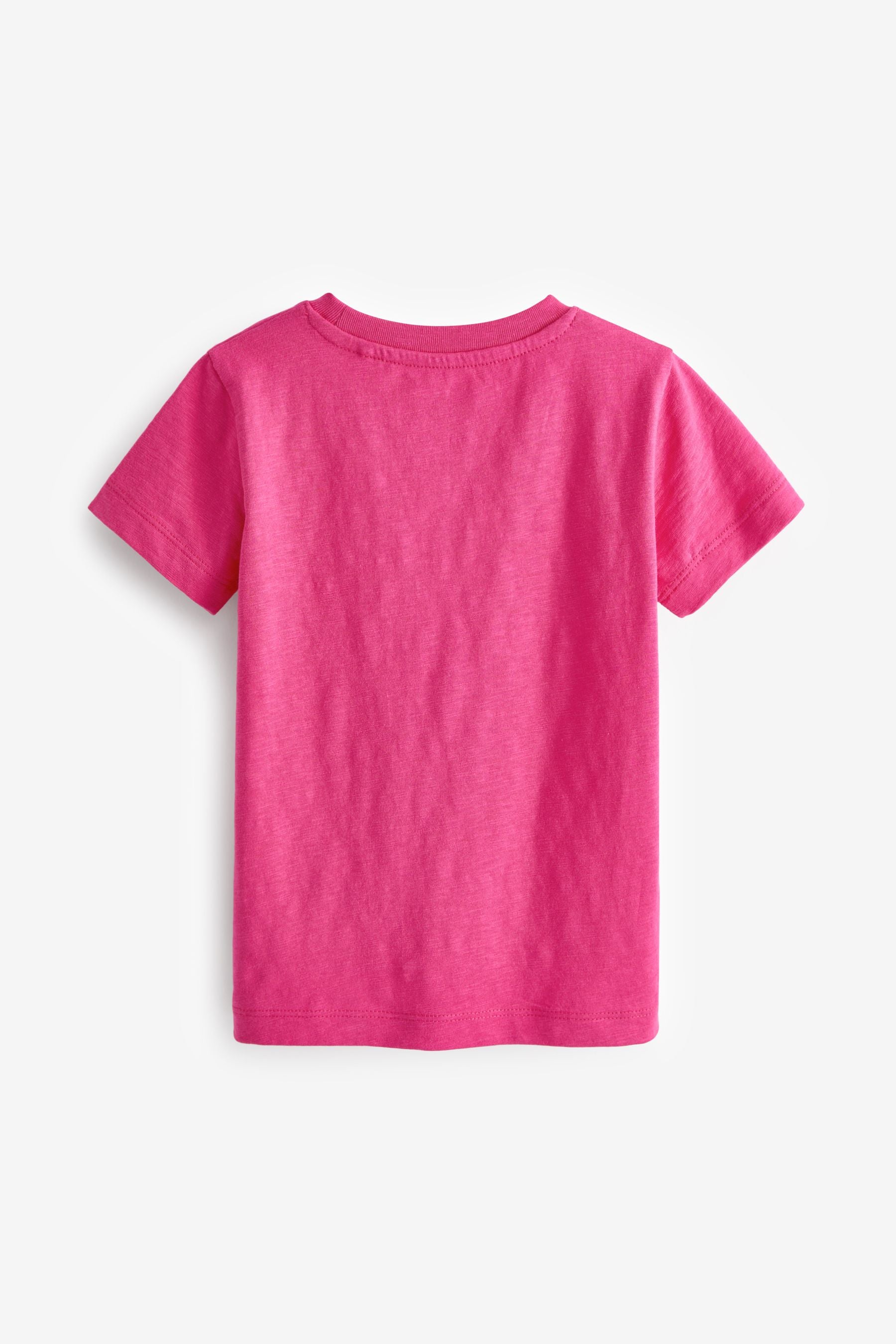 Pink Short Sleeve Plain T-Shirt (3mths-7yrs)