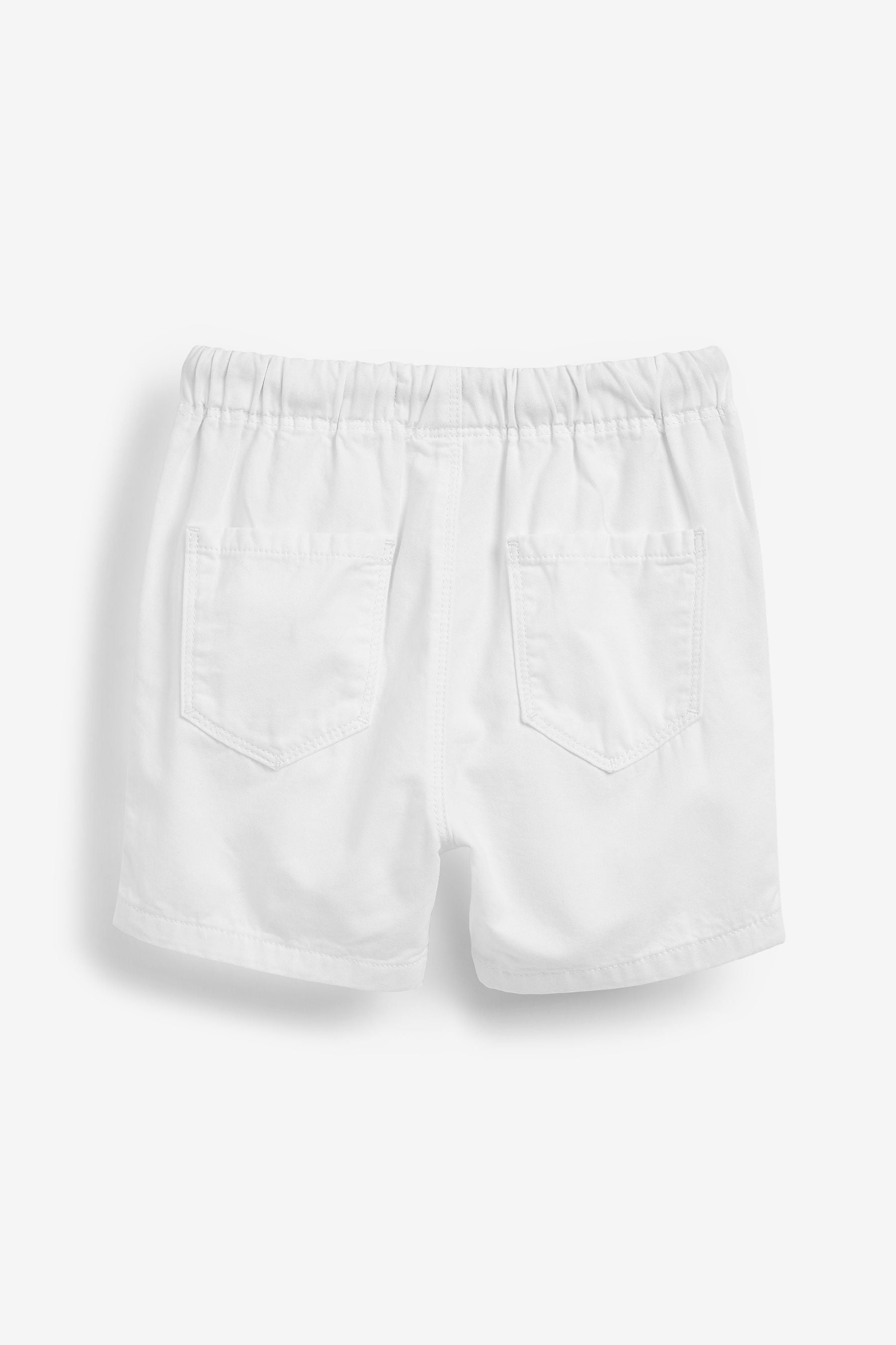 White Pull-On Shorts (3mths-7yrs)