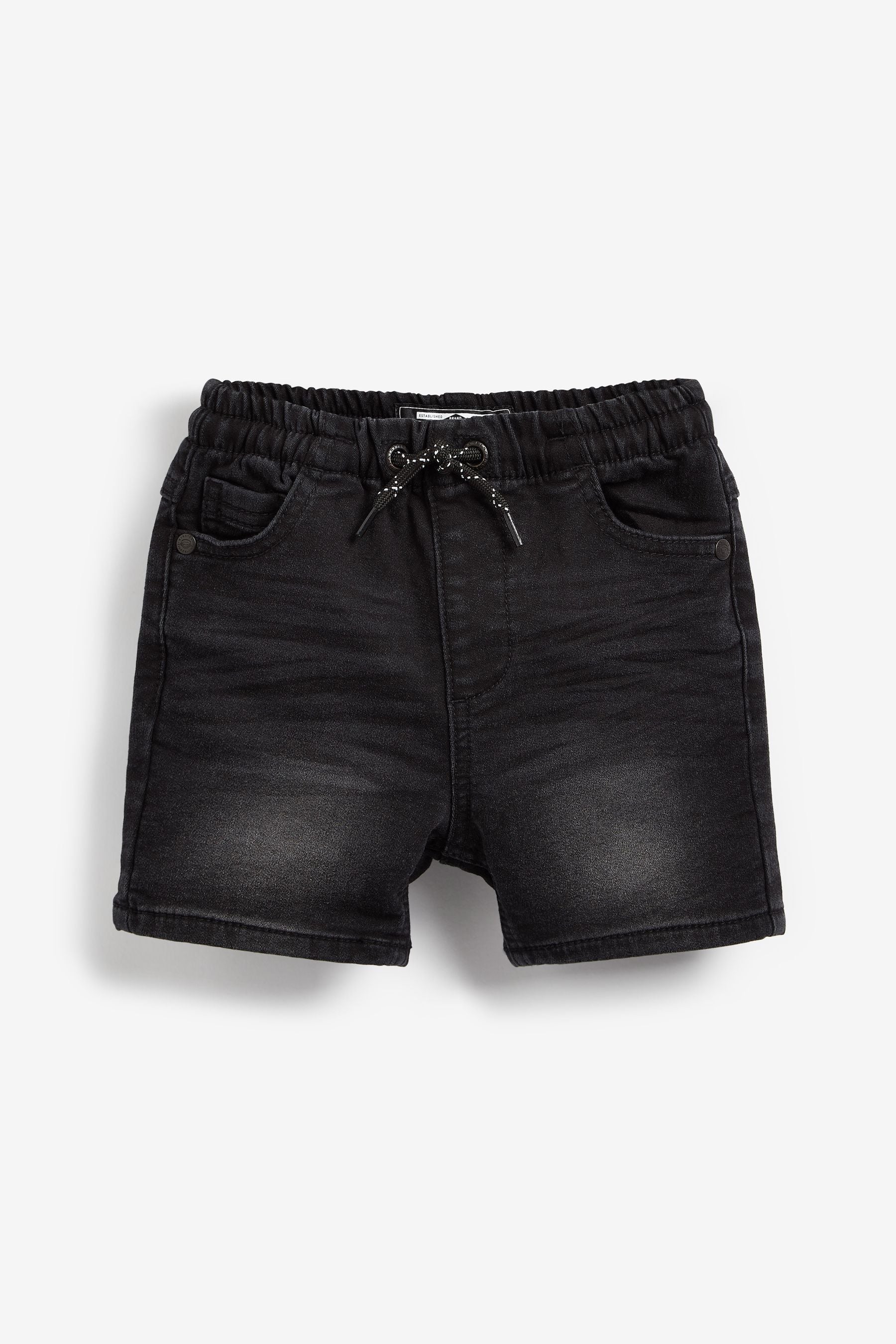 Black Jersey Denim Shorts (3mths-7yrs)