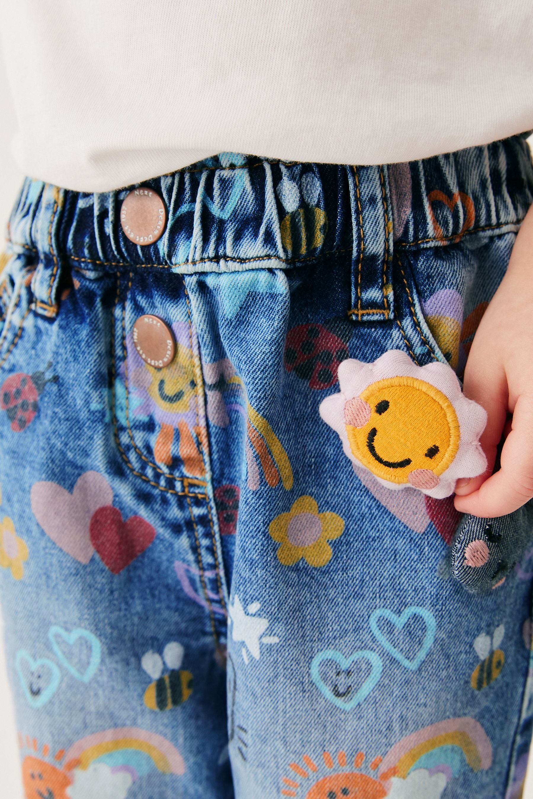 Denim Bright Print Jeans (3mths-7yrs)