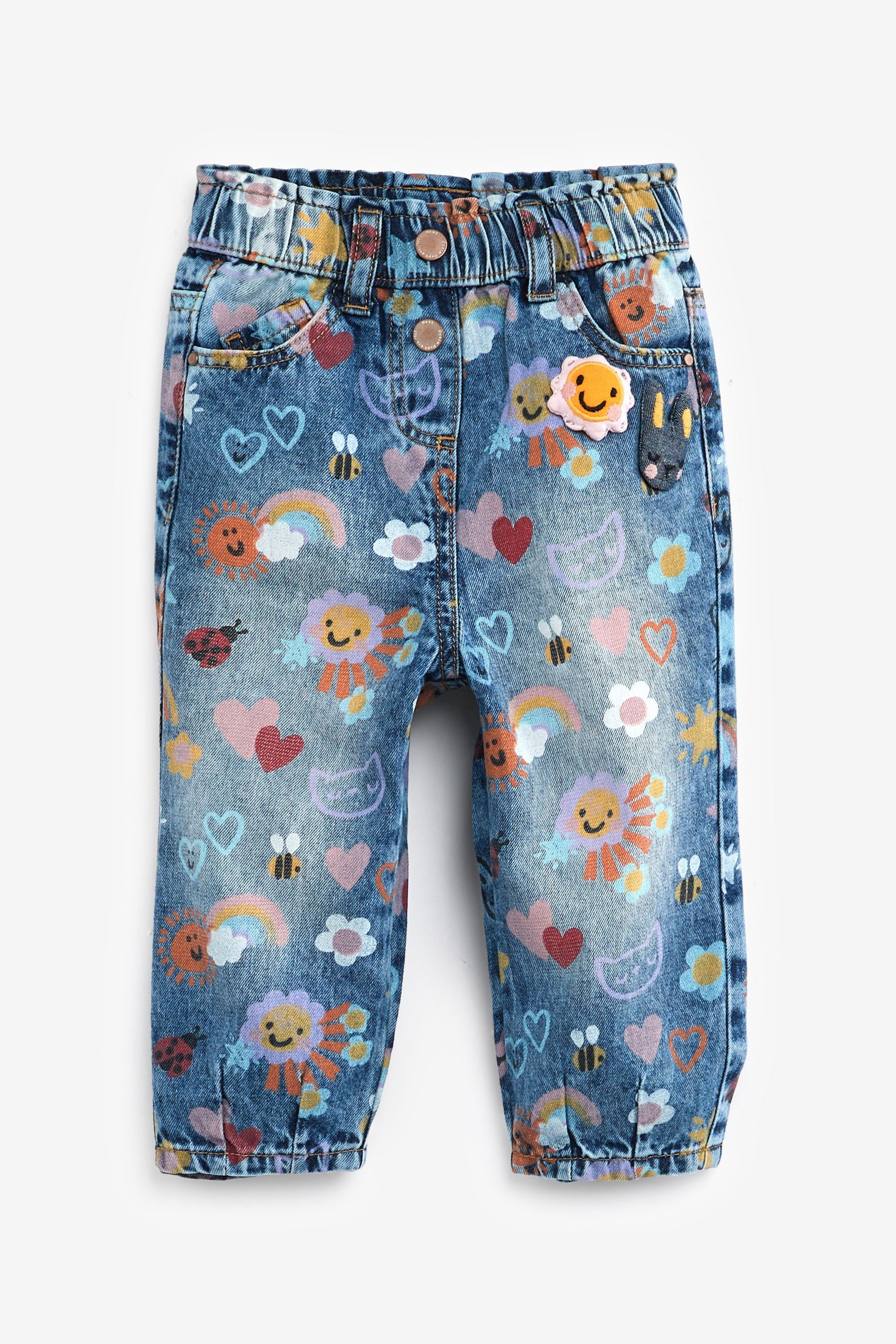 Denim Bright Print Jeans (3mths-7yrs)