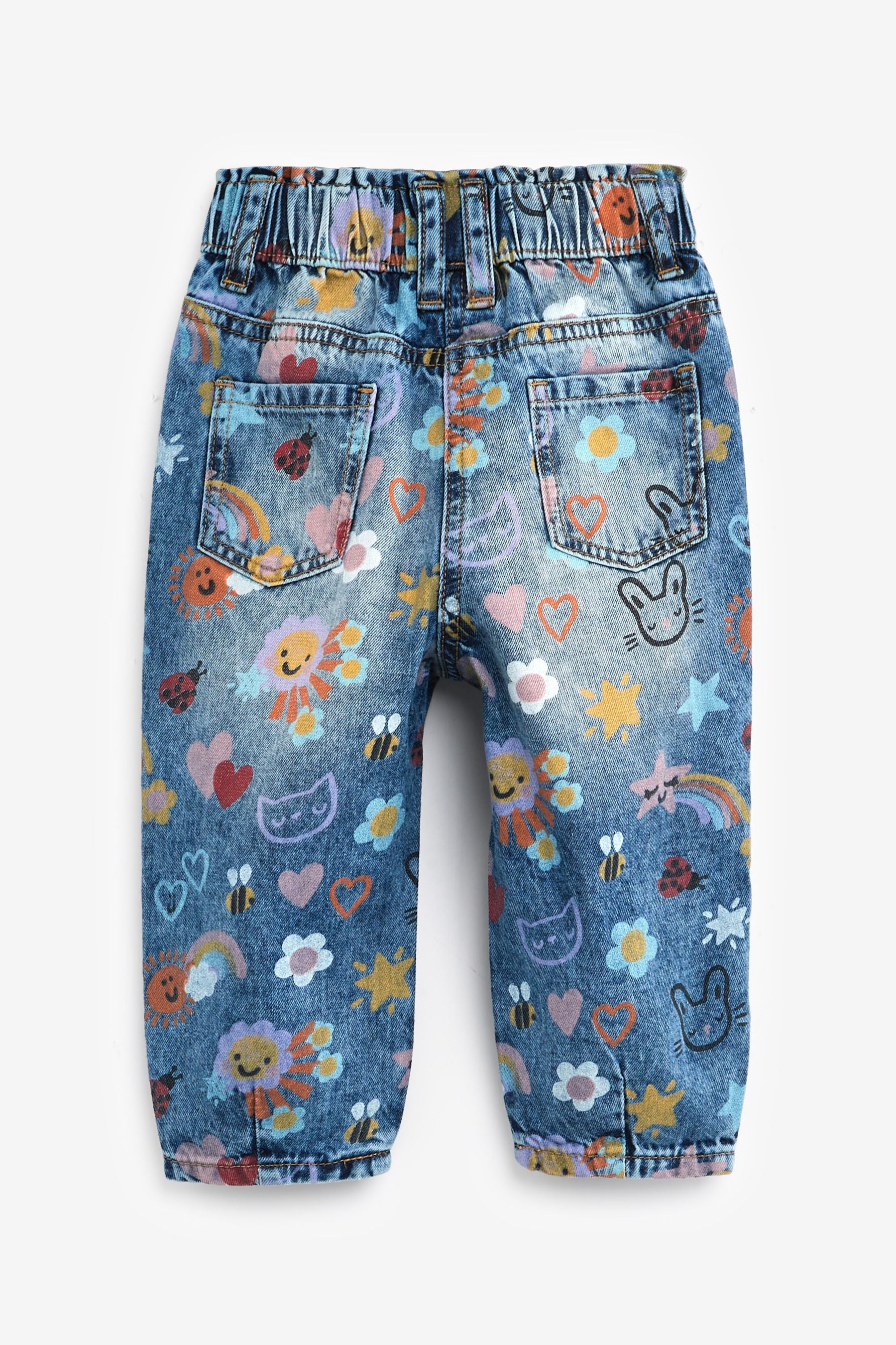 Denim Bright Print Jeans (3mths-7yrs)