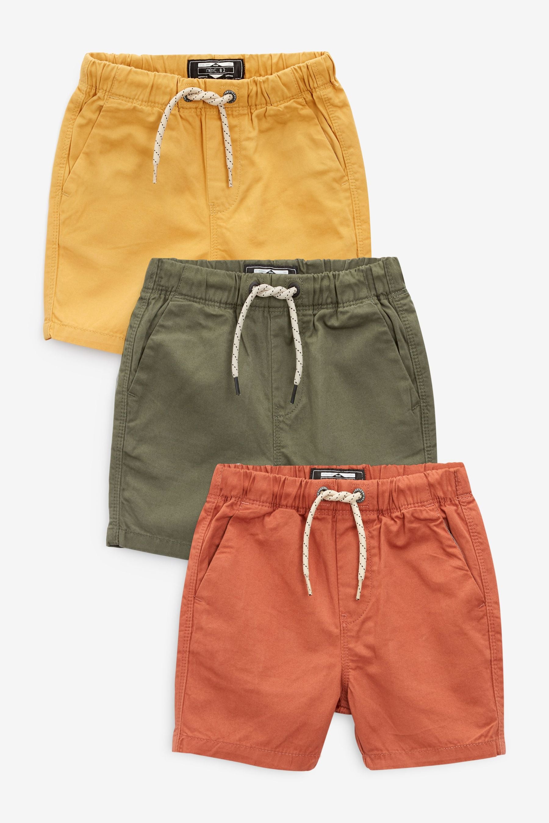 Outdoors 3 Pack Pull-On Shorts (3mths-7yrs)