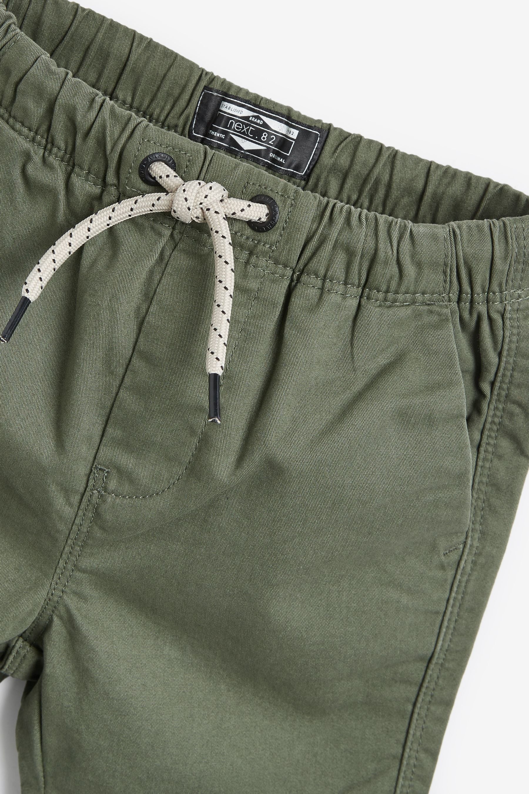 Khaki Green Pull-On Shorts (3mths-7yrs)