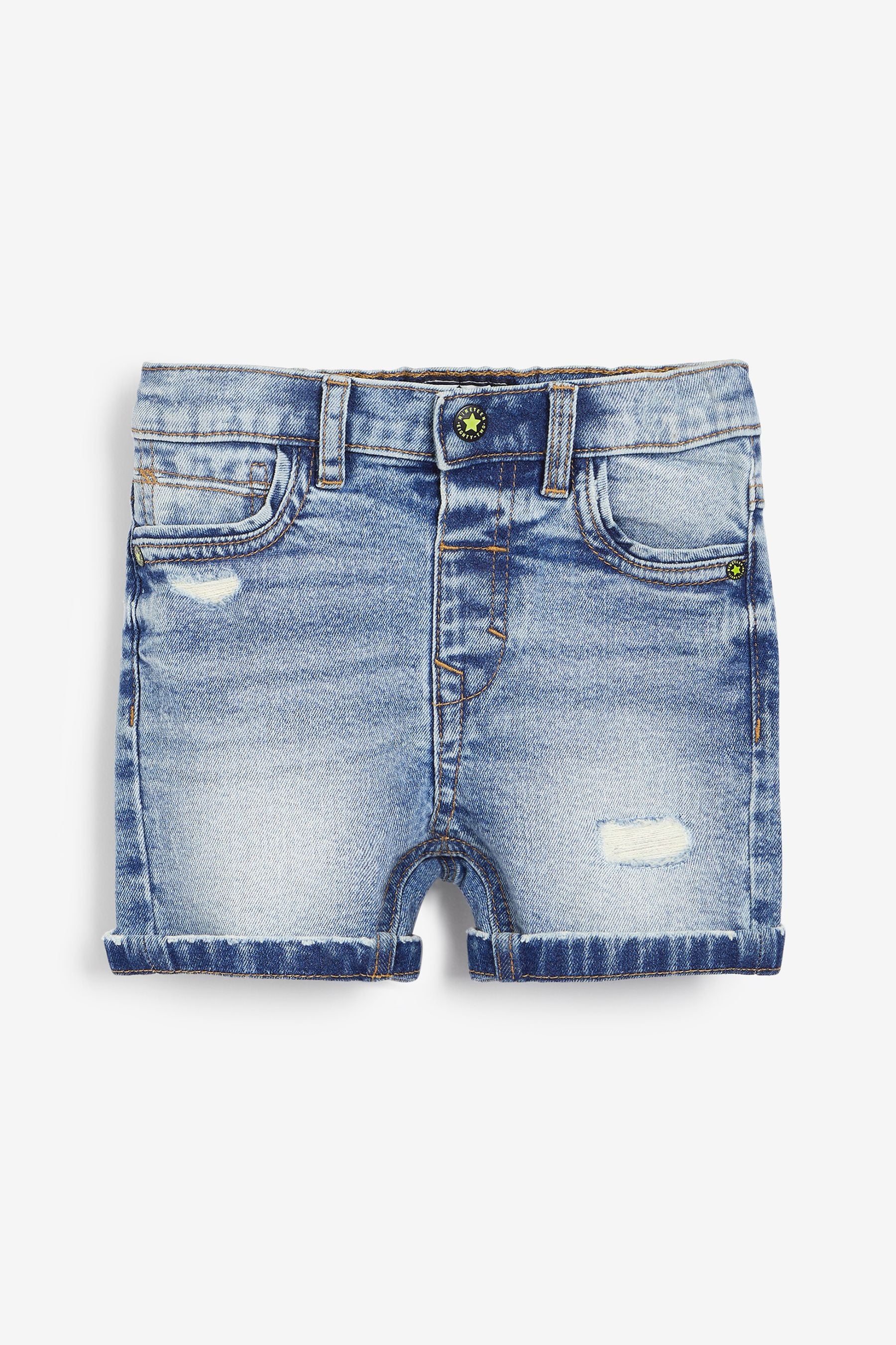 Bleach Distressed Denim Shorts (3mths-7yrs)