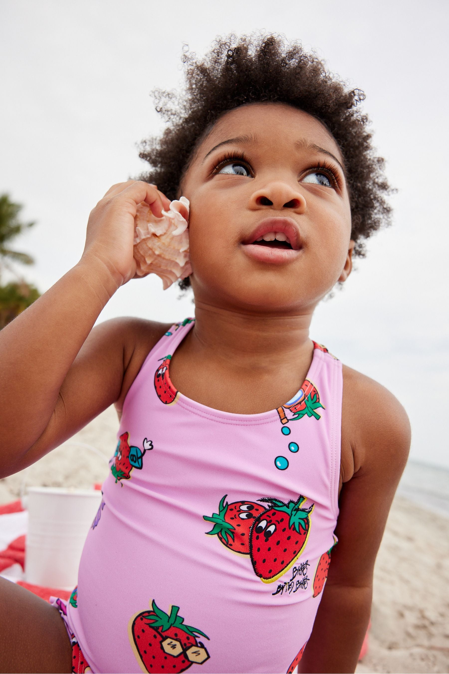 Baker by Ted Baker Pink Strawberry Print Swimsuit