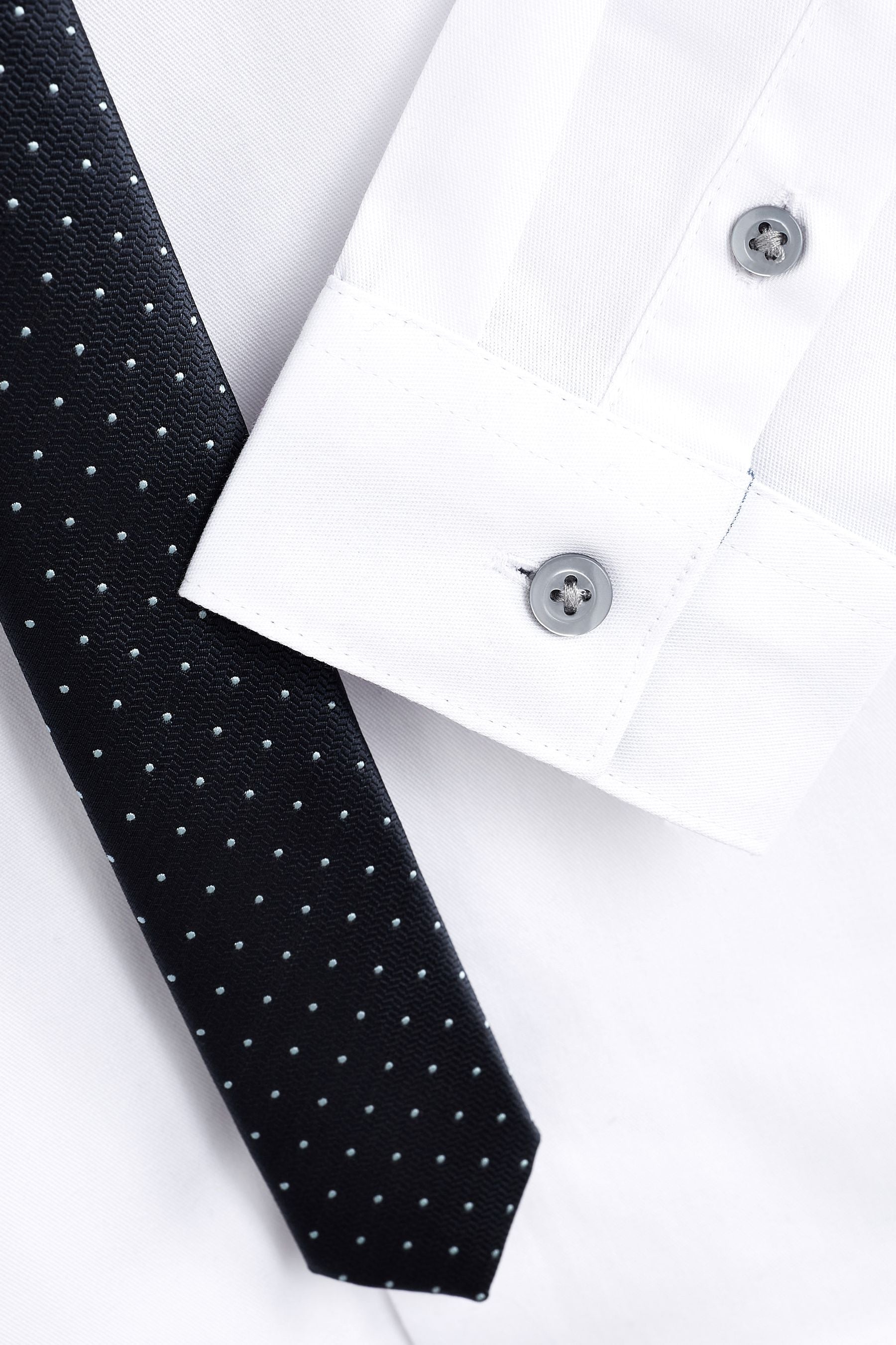 White Shirt And Tie Set (3-16yrs)