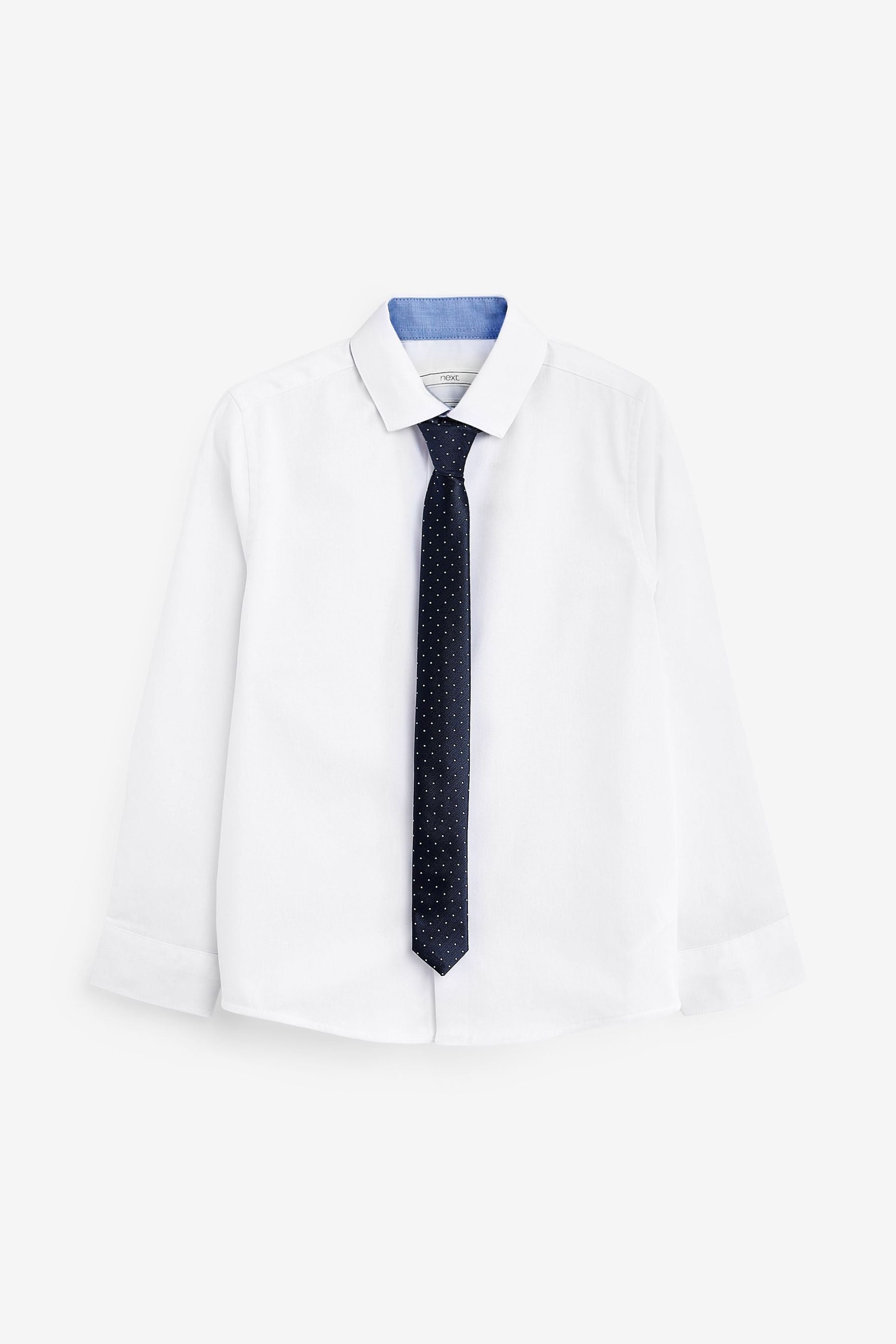 White Shirt And Tie Set (3-16yrs)