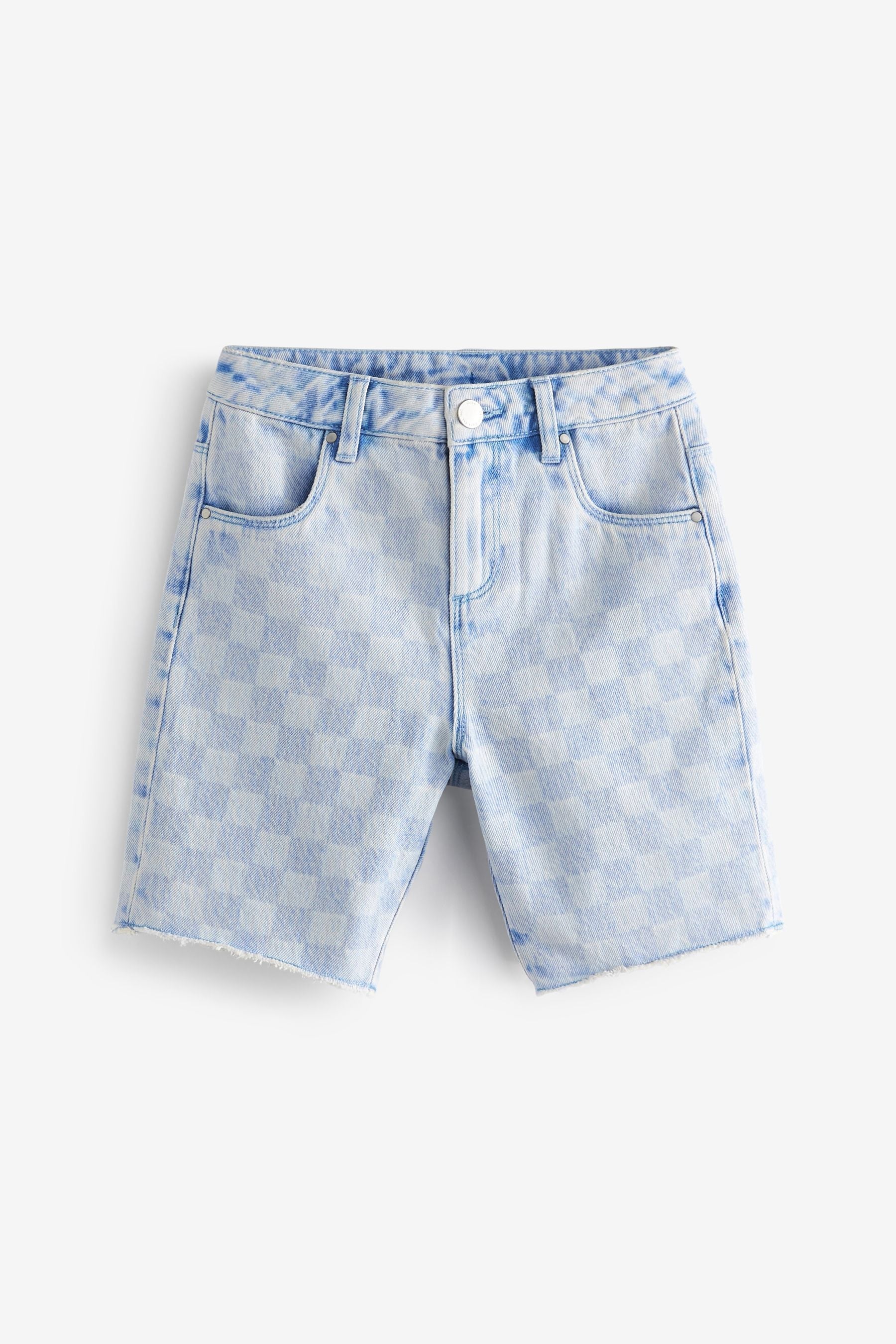 Bright Blue Long Length Denim Shorts (3-16yrs)