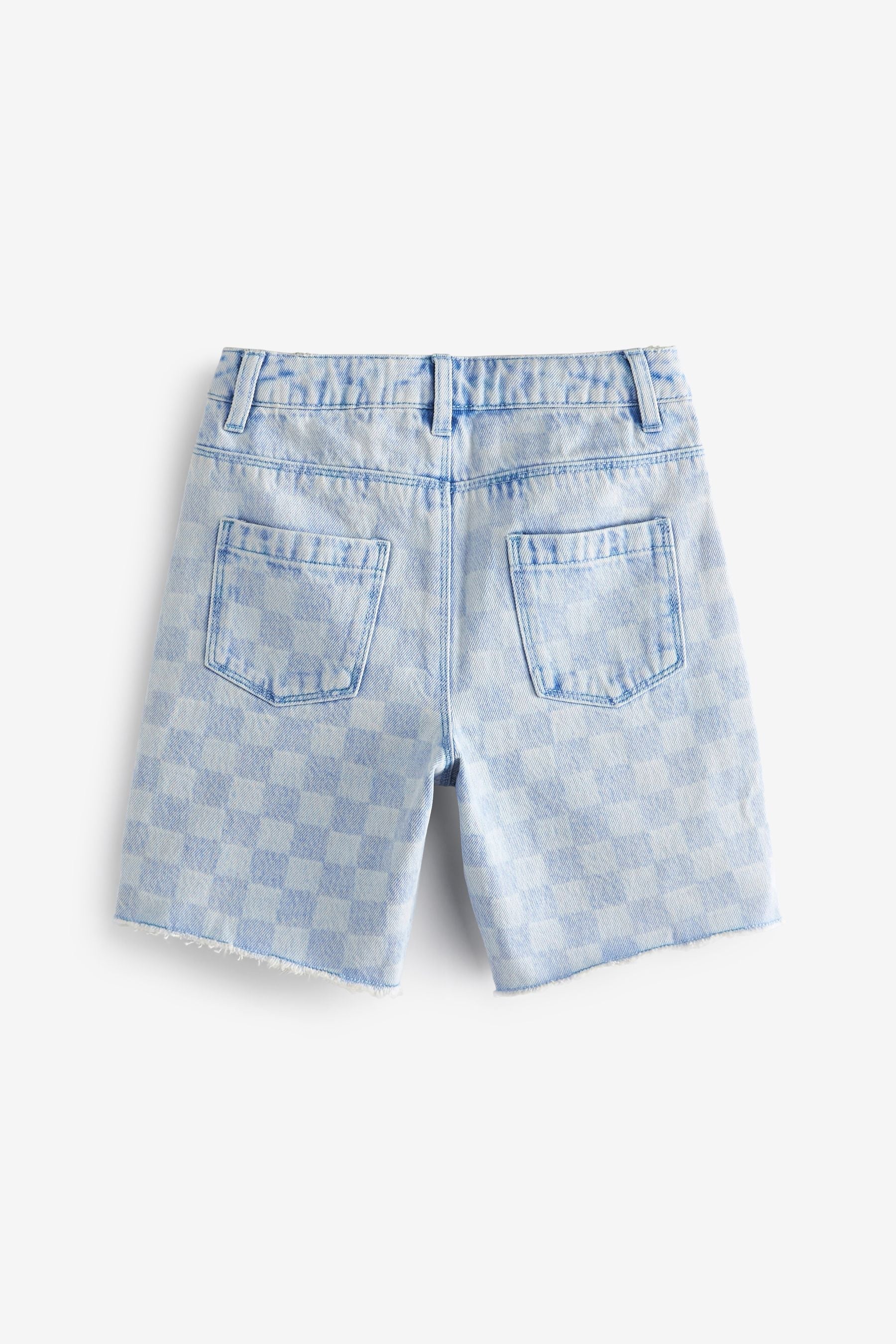 Bright Blue Long Length Denim Shorts (3-16yrs)