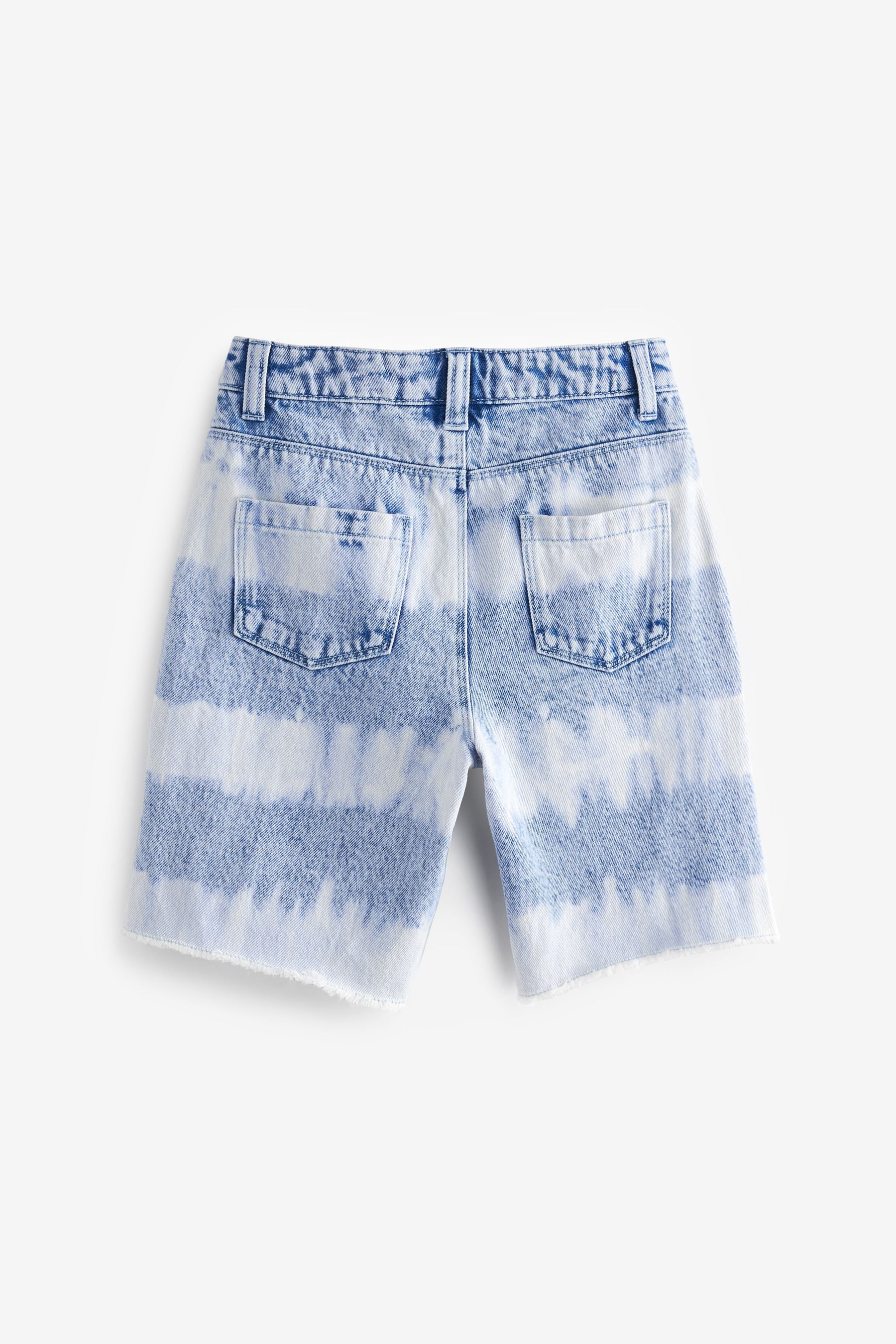 2 Tone Long Length Denim Shorts (3-16yrs)