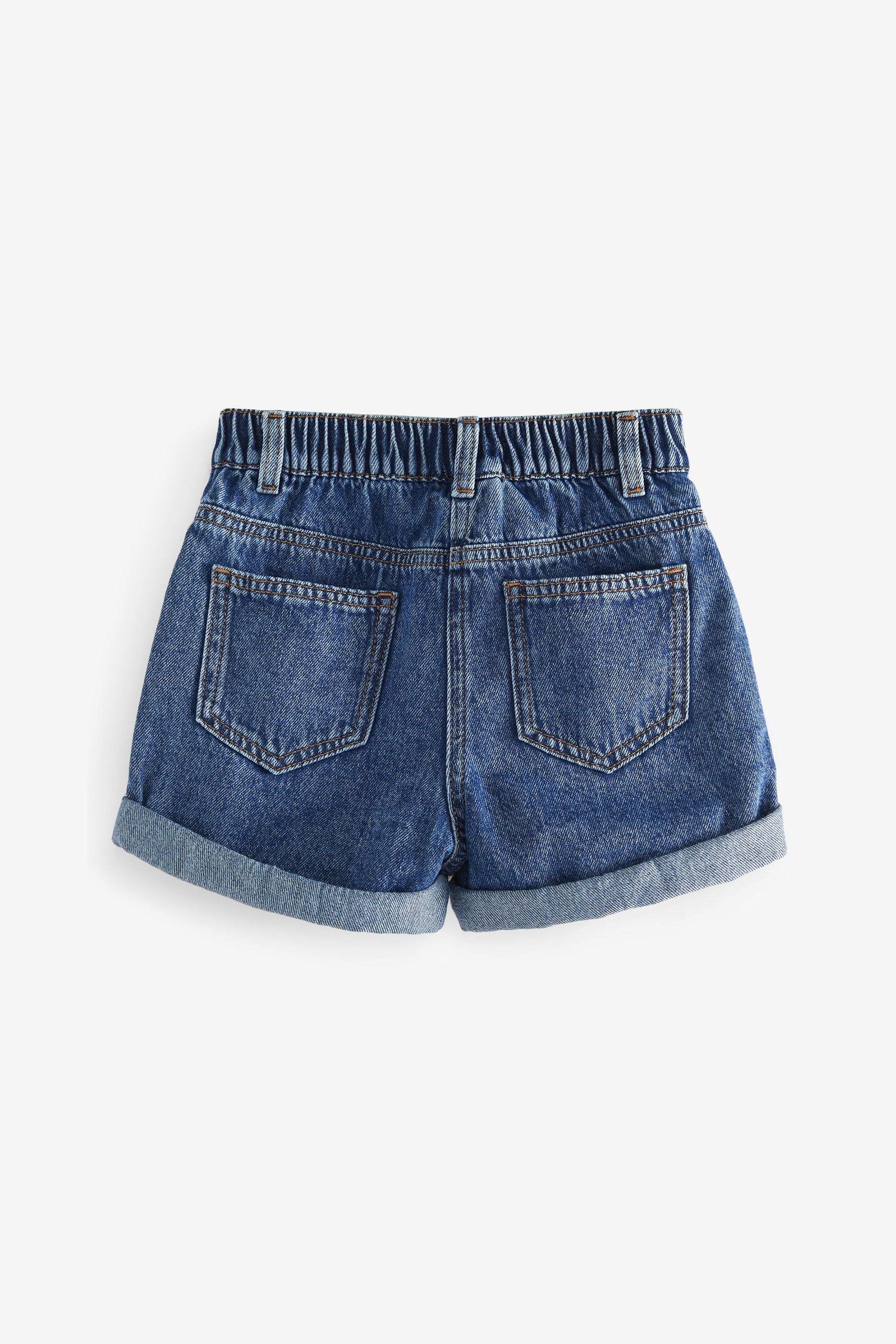 Mid Wash Mom Denim Shorts (3-16yrs)