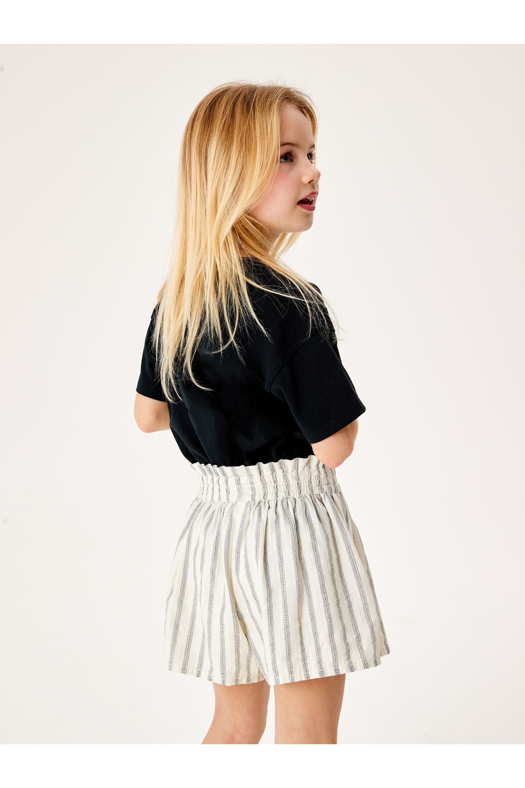 Monochrome Stripe Shorts (3-16yrs)