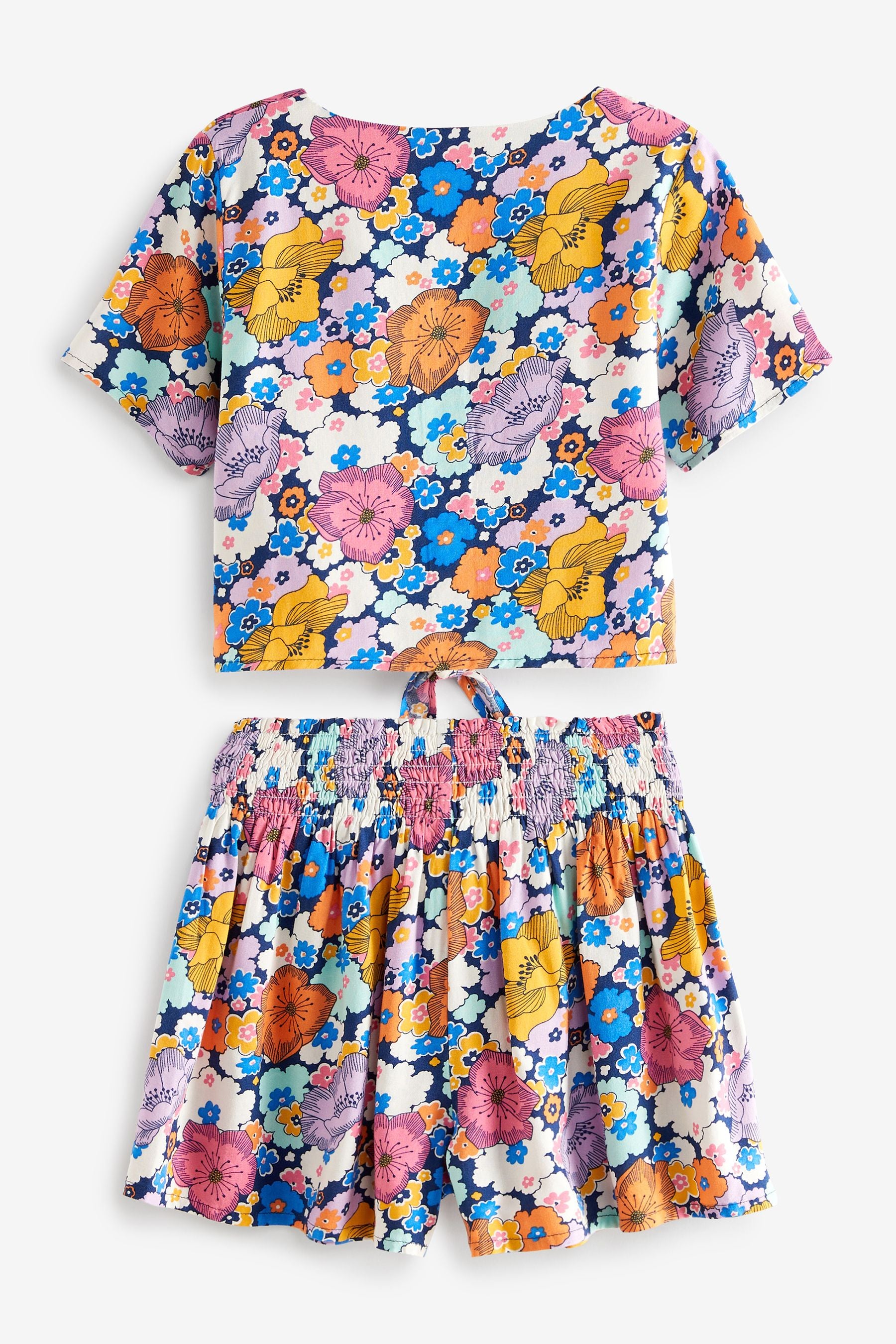 Multi Floral Print Printed Co-ord Set (3-16yrs)