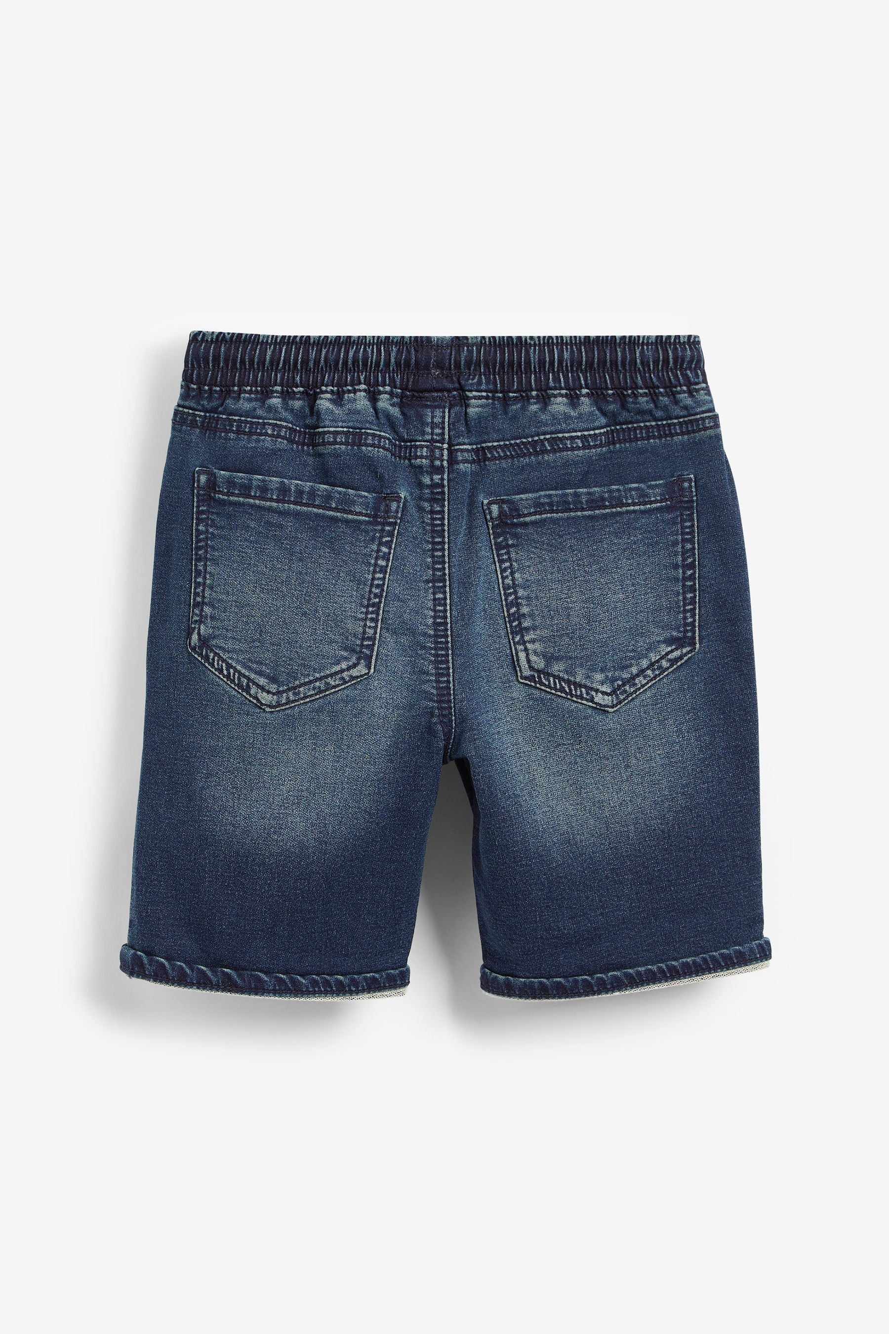 Dark Blue Jersey Denim Shorts (3-16yrs)